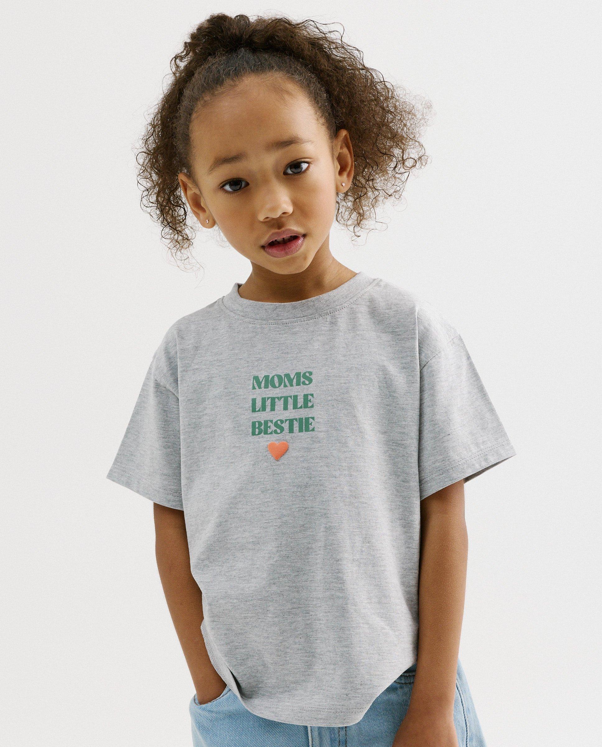 T-shirt avec inscription, coupe loose, unisexe, 98-134