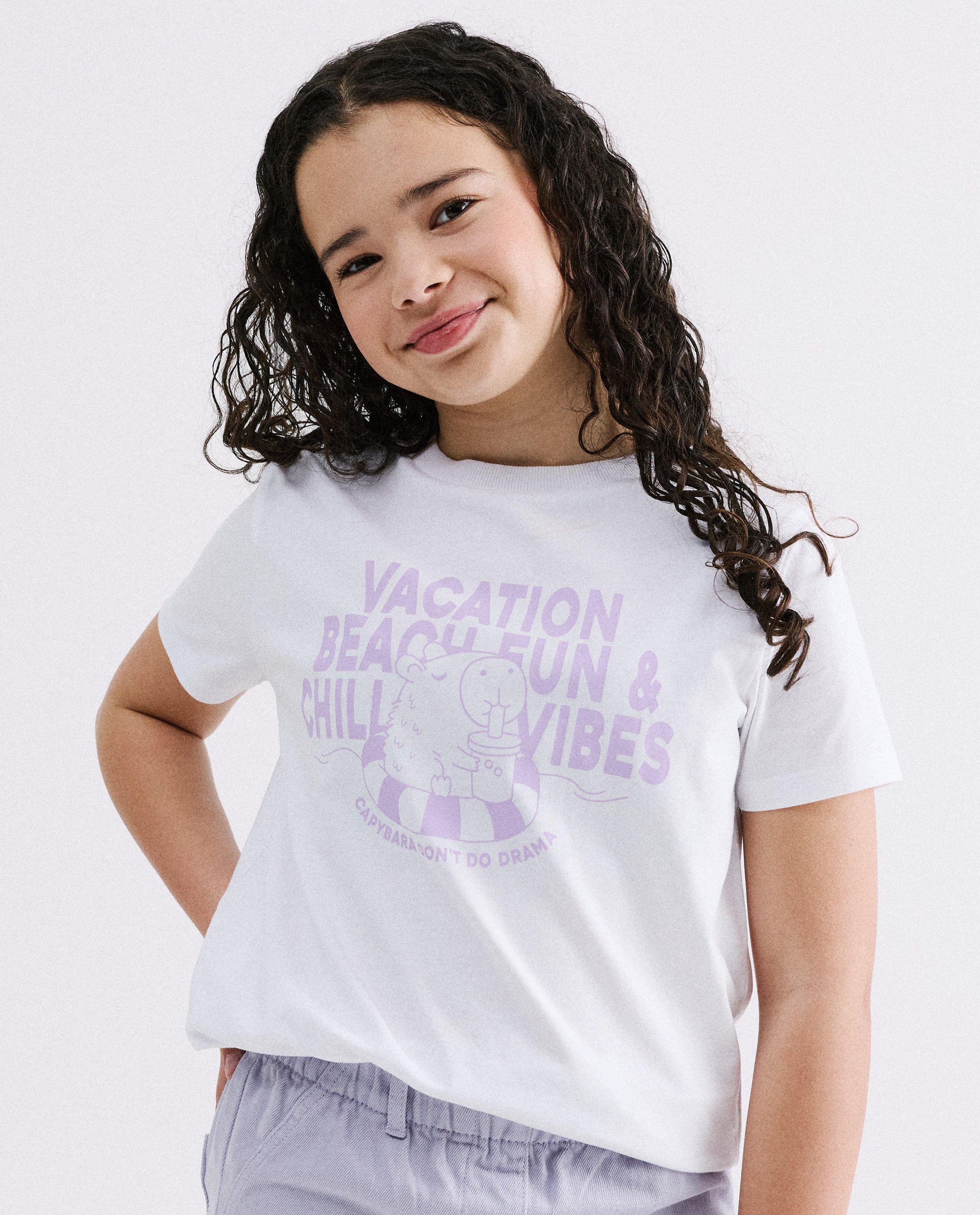 T-shirt met print, loose fit - Product Detail - paars - afbeelding nummer 1