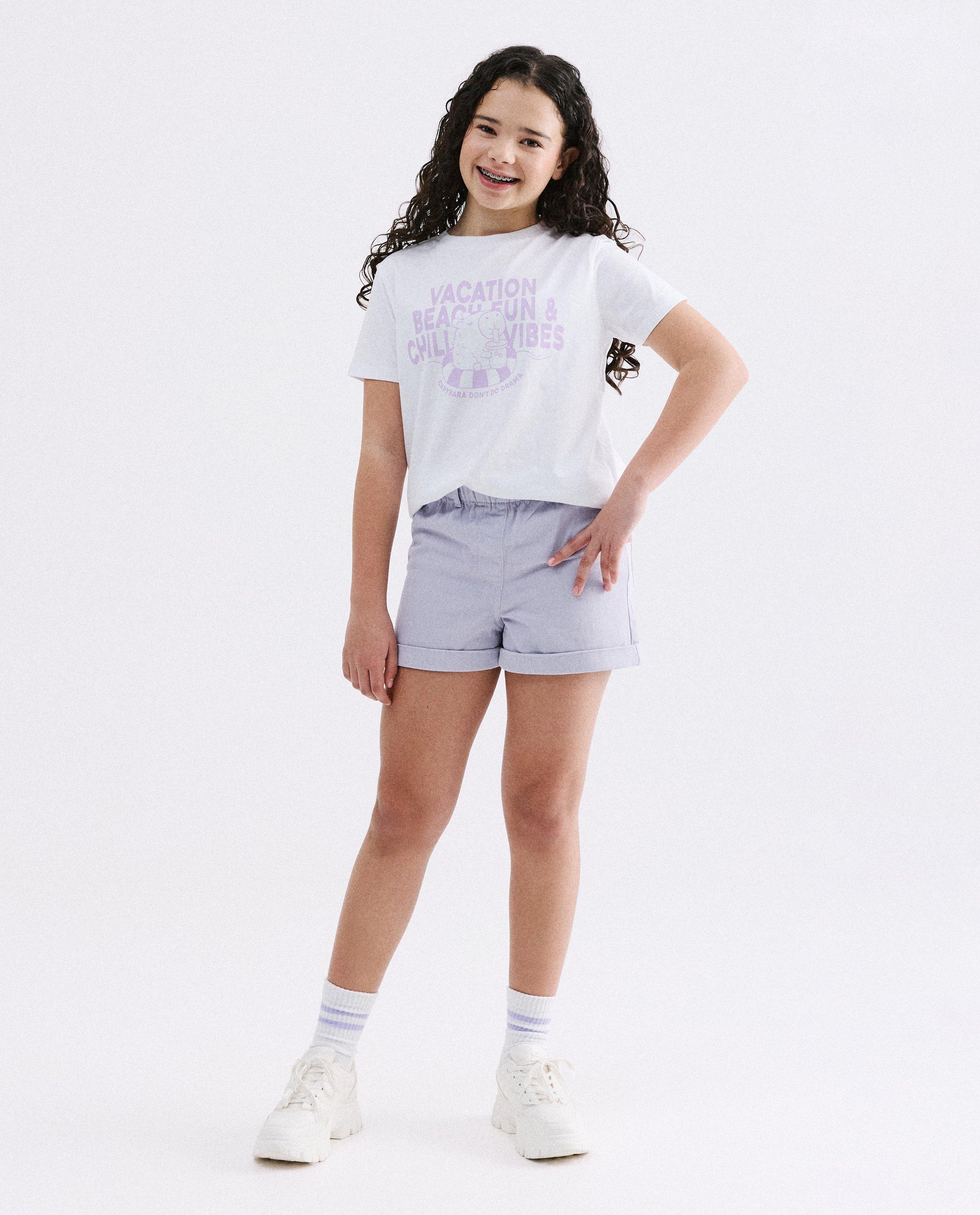 T-shirt met print, loose fit - Product Detail - paars - afbeelding nummer 2