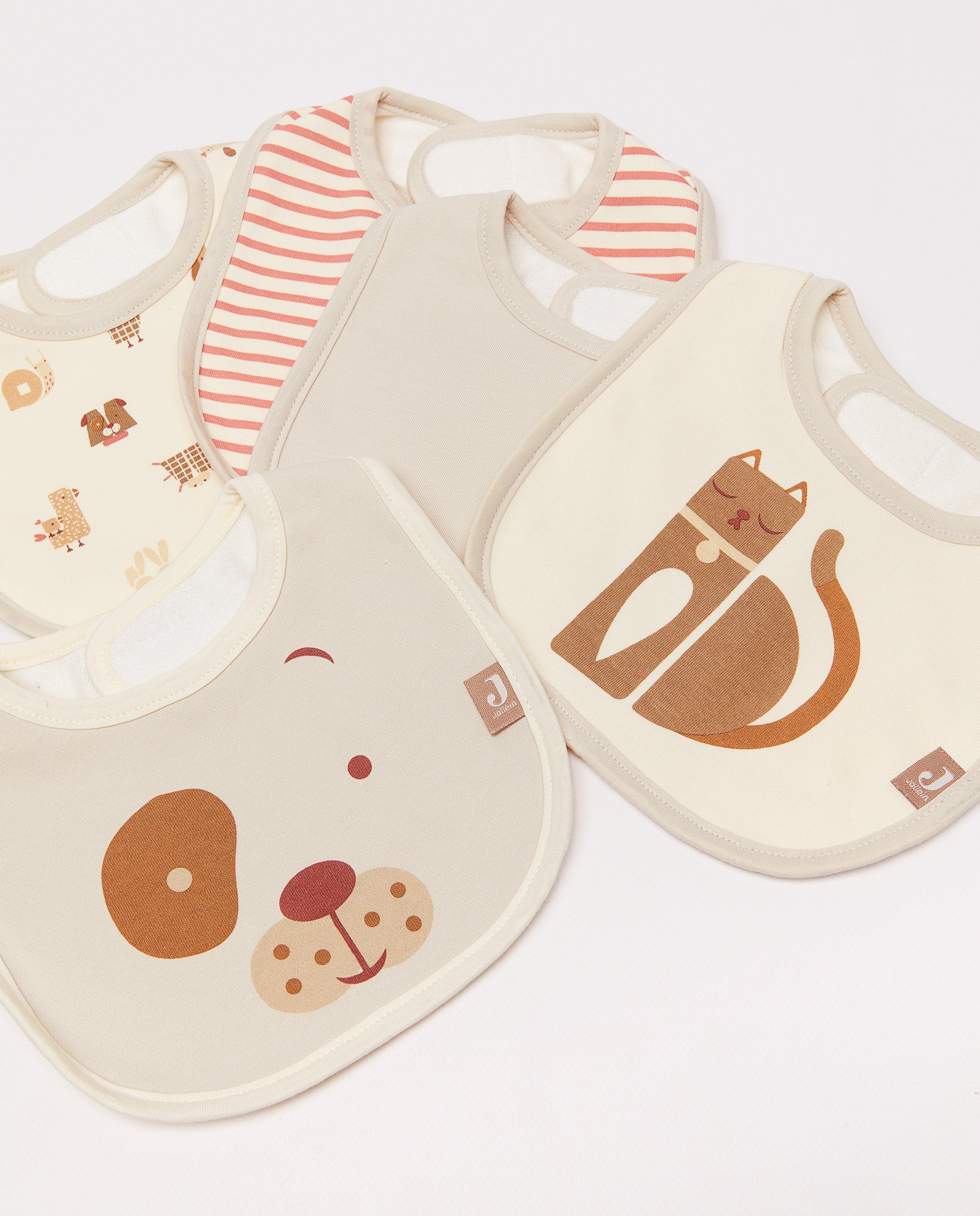 Set van 5 waterafstotende slabbetjes - Product Detail - wit - afbeelding nummer 2