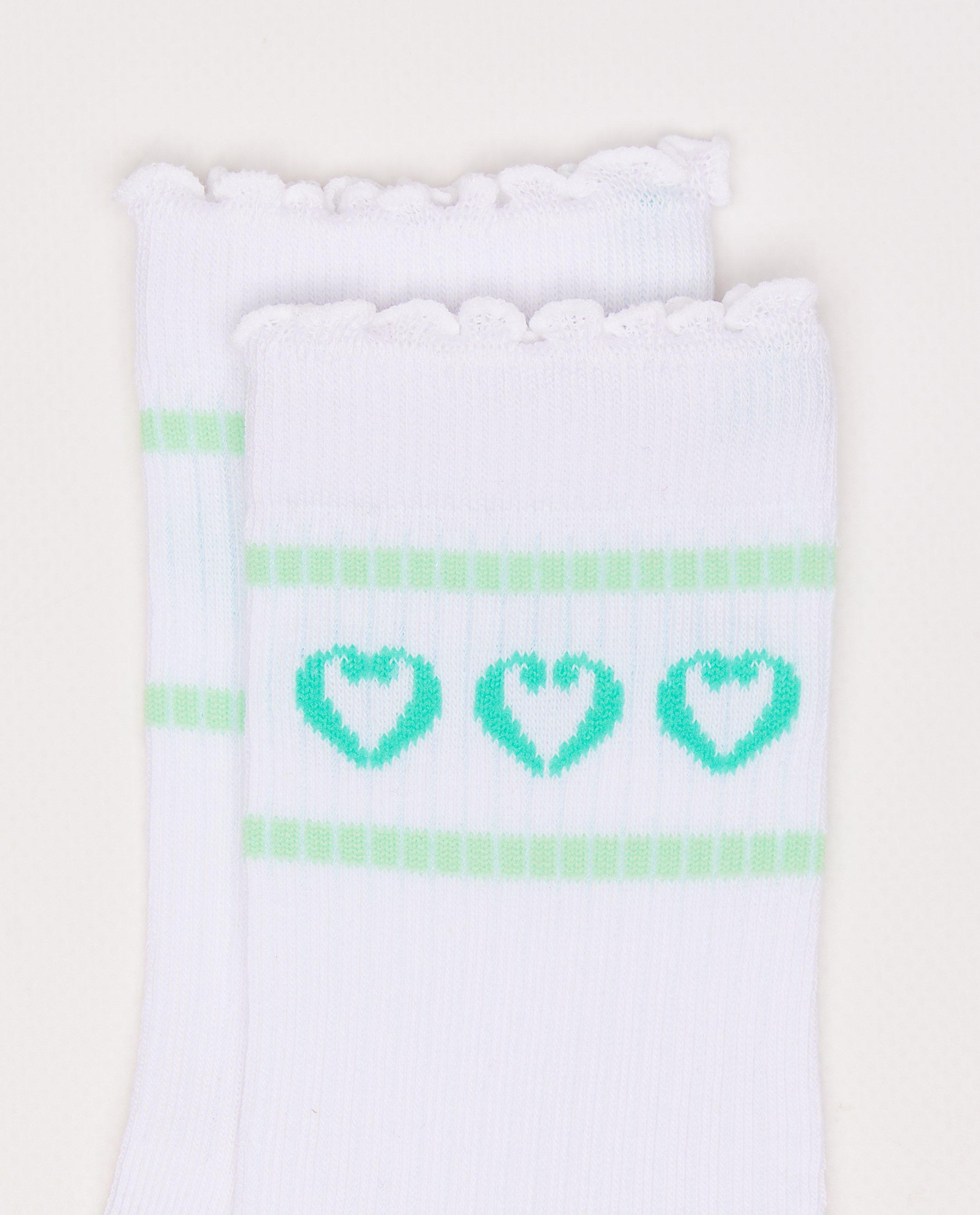 Kousen met print hartjes, 27-42 - Product Detail - wit - afbeelding nummer 2