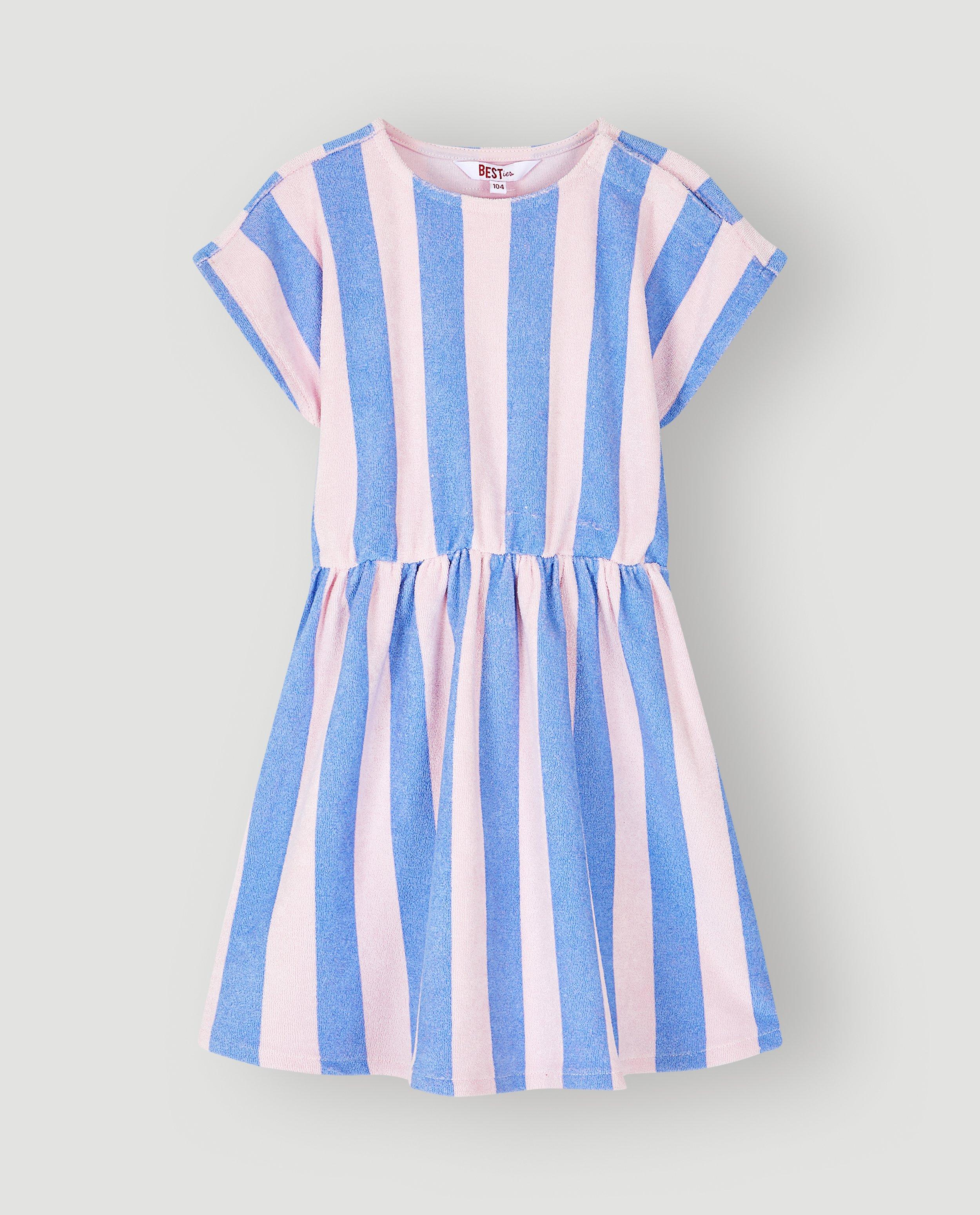 Robe avec rayures - D&eacute;tails du produit - bleu - image num&eacute;ro 4