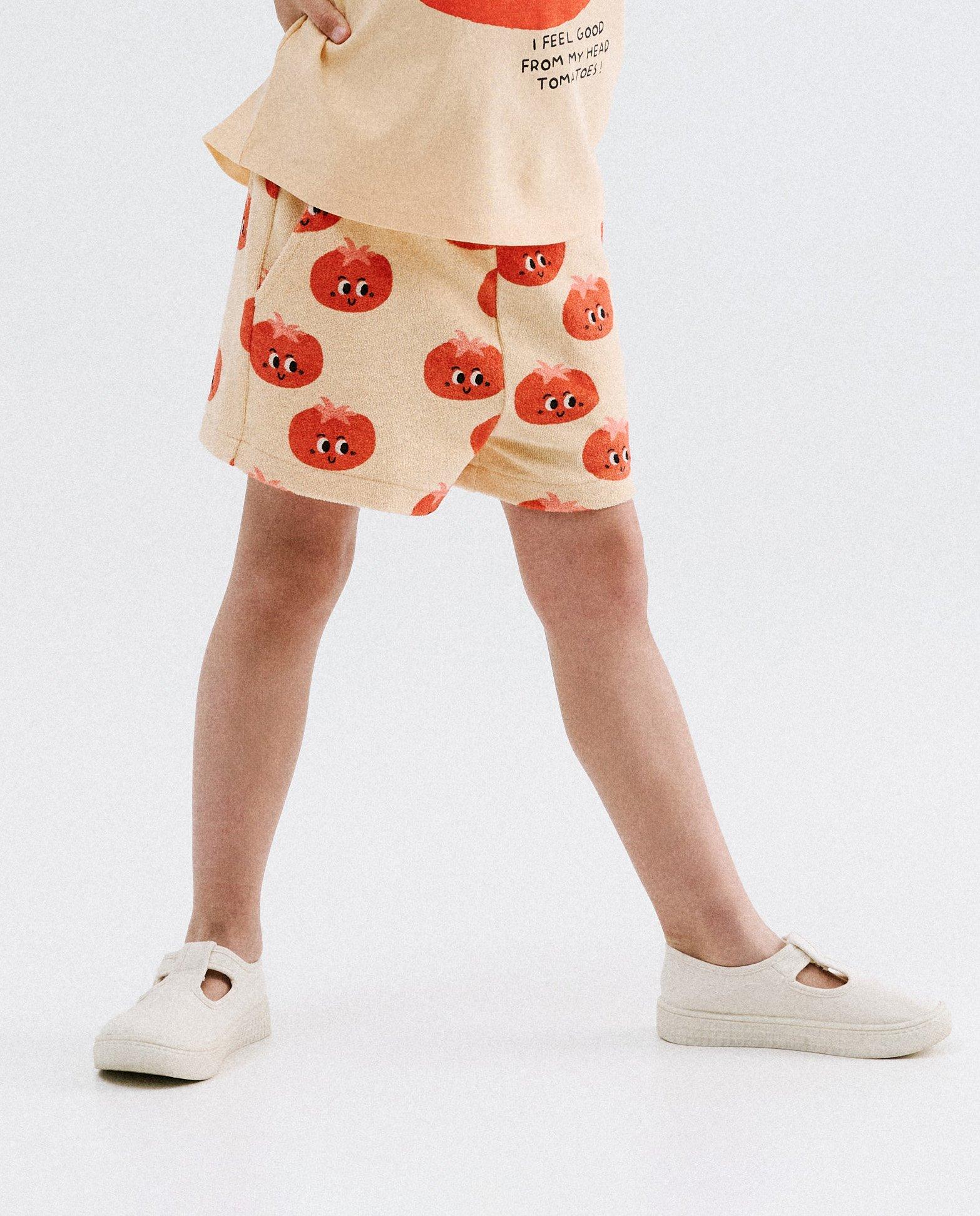 Badstof short met print - Product Detail - lichtoranje - afbeelding nummer 3