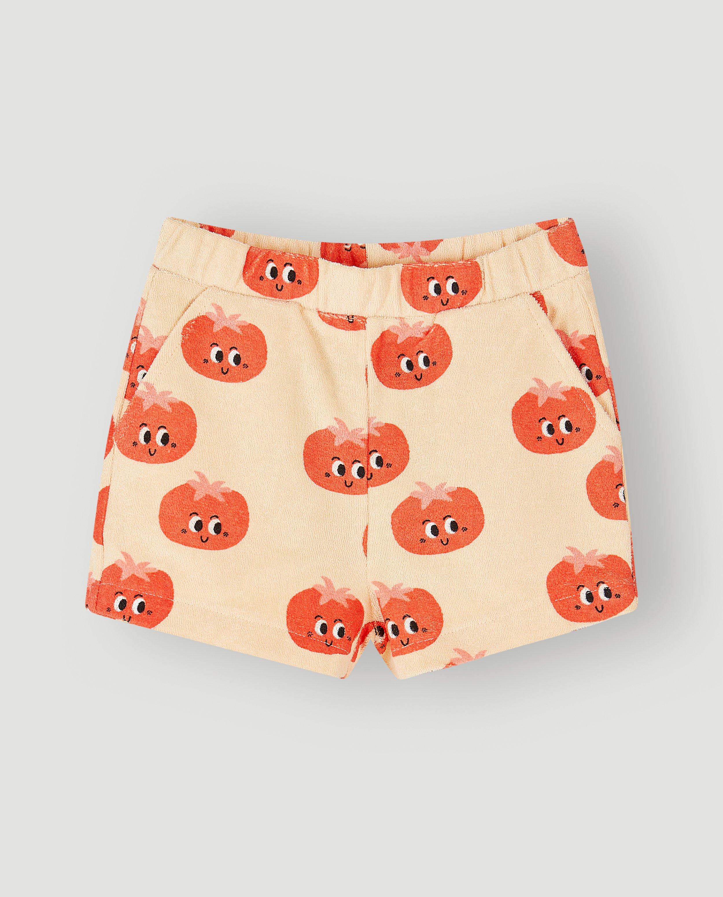 Badstof short met print - Product Detail - lichtoranje - afbeelding nummer 4