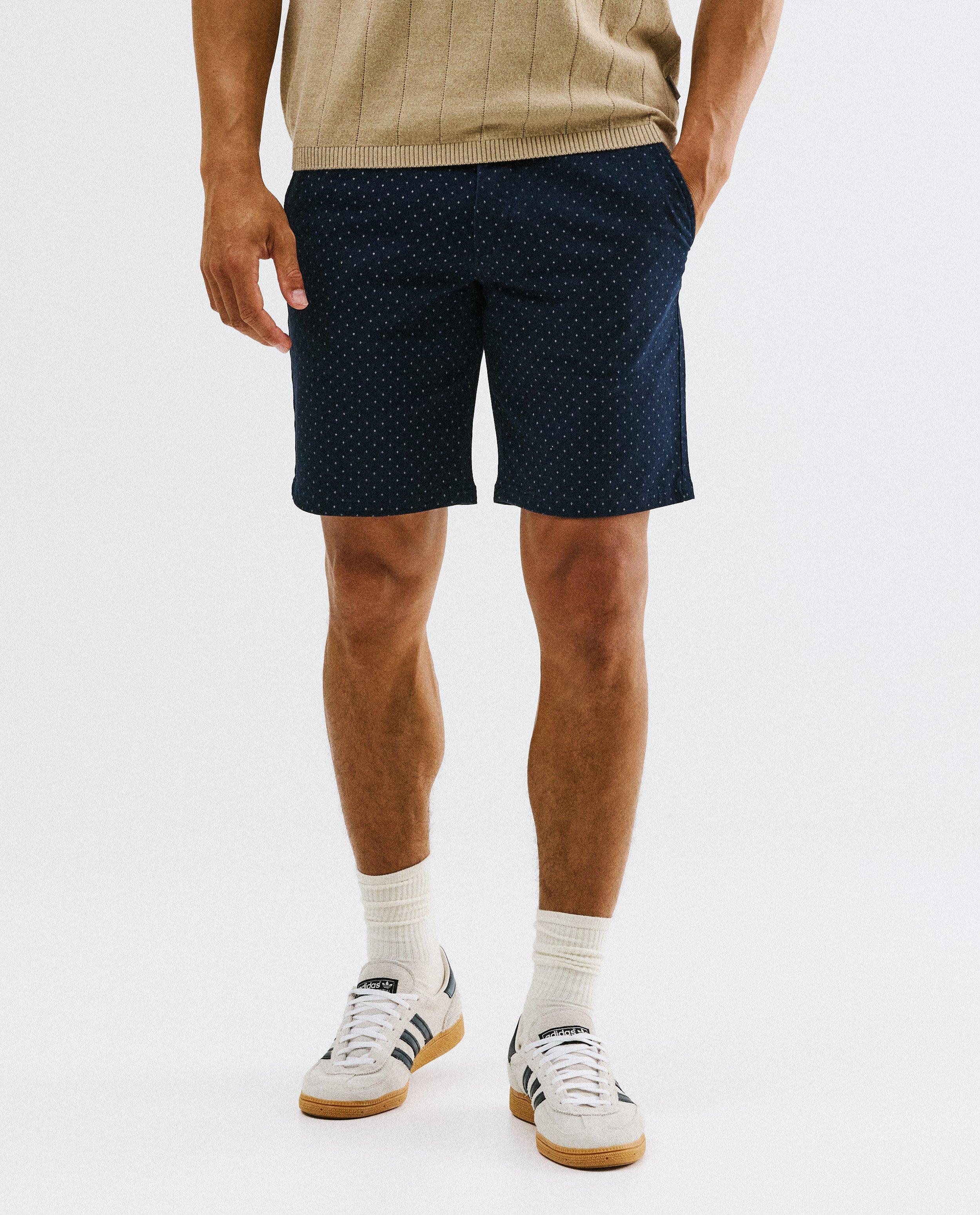 Short &agrave; motif - D&eacute;tails du produit - bleu fonc&eacute; - image num&eacute;ro 3