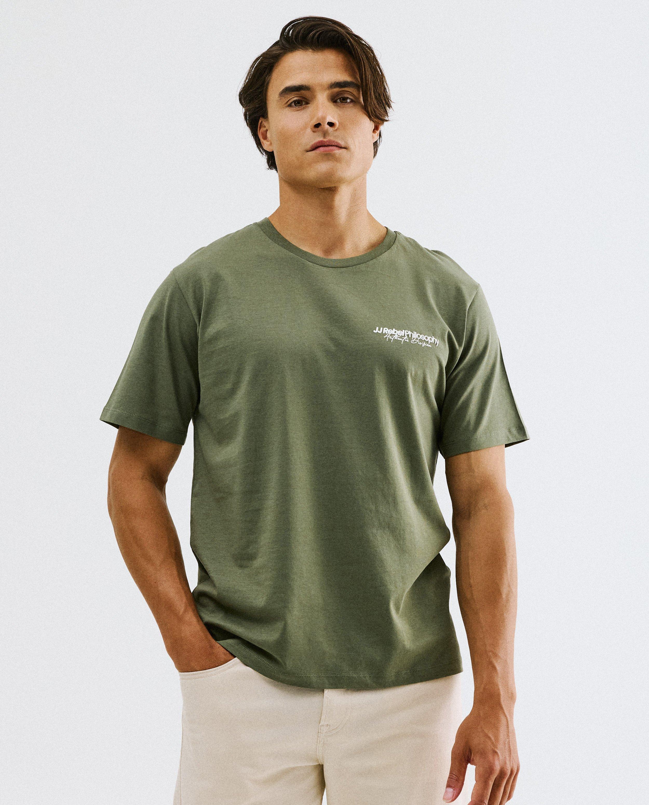 T-shirt avec inscription en relief