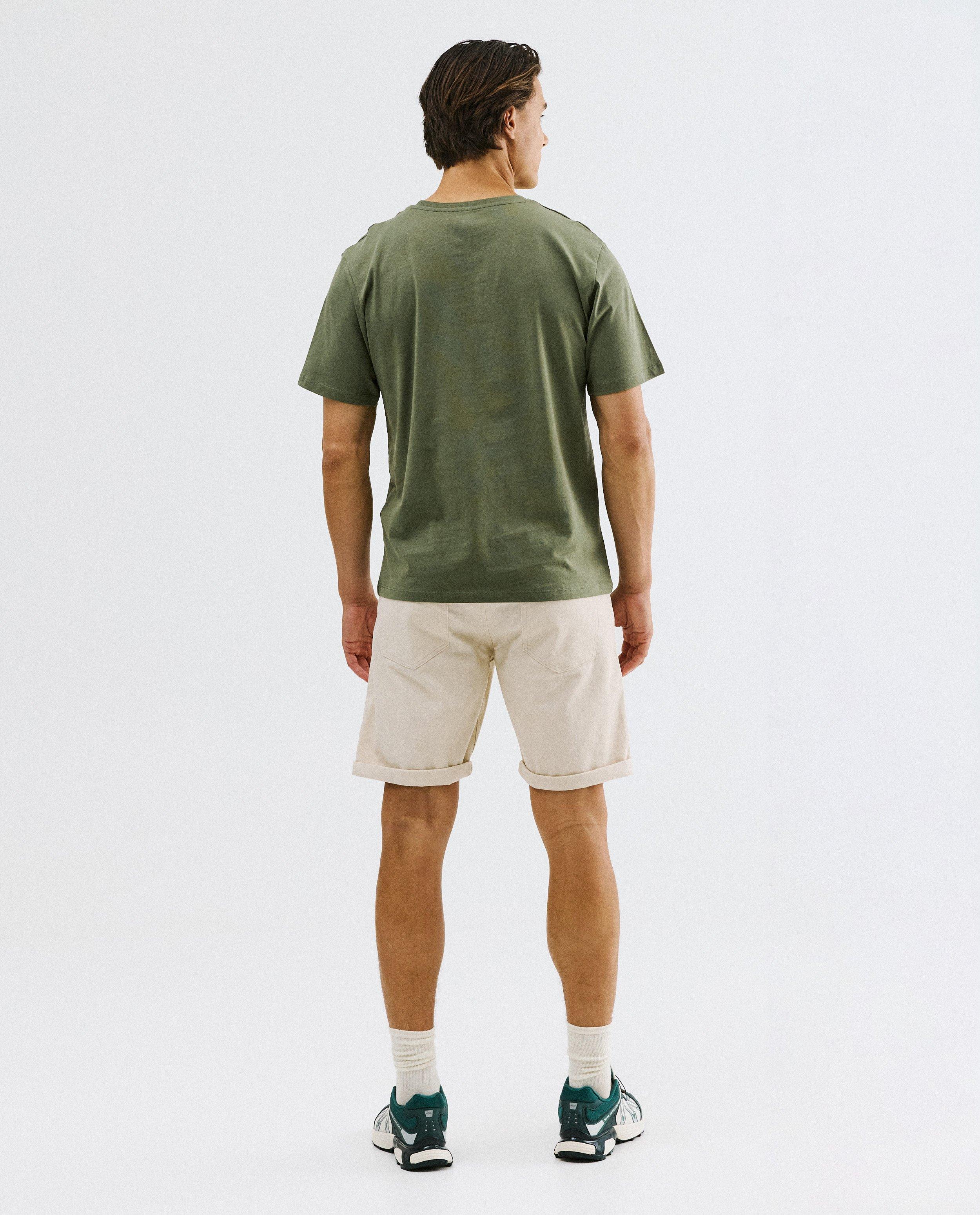 T-shirt &agrave; inscription en relief - D&eacute;tails du produit - khaki - image num&eacute;ro 3