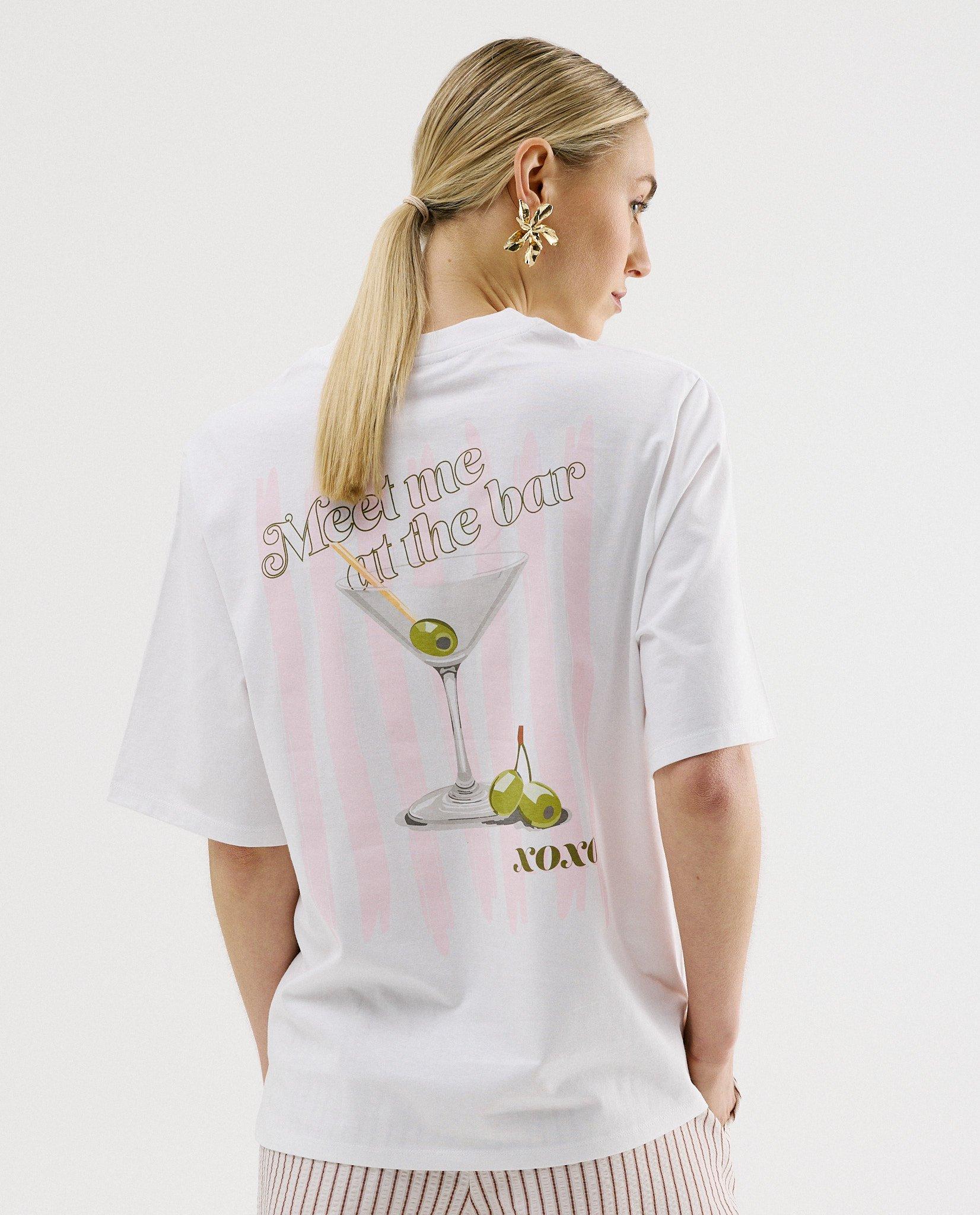 T-shirt avec imprim&eacute; au dos - D&eacute;tails du produit - blanc - image num&eacute;ro 1