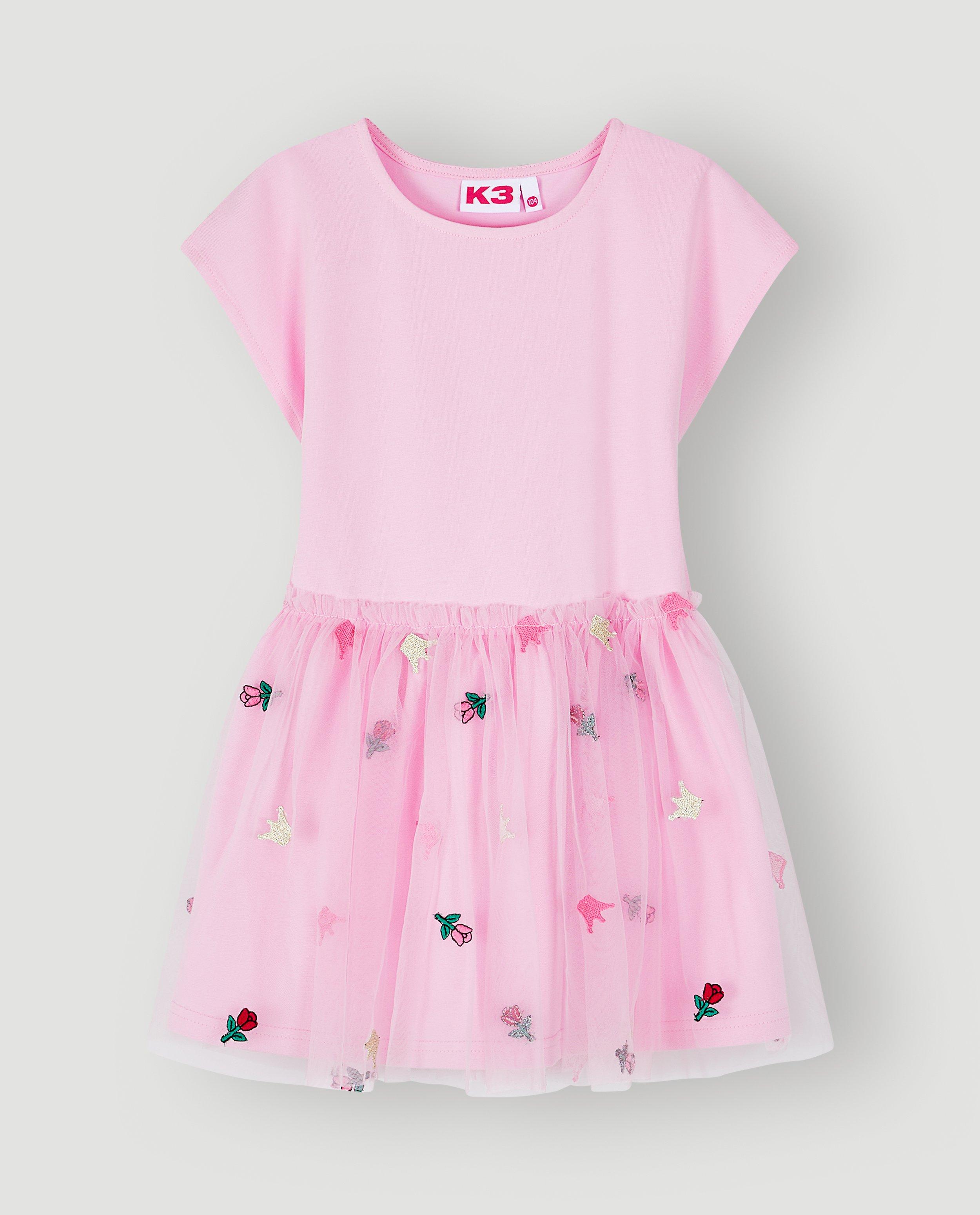 Jurk met tule, balloon fit - Product Detail - lichtroze - afbeelding nummer 5