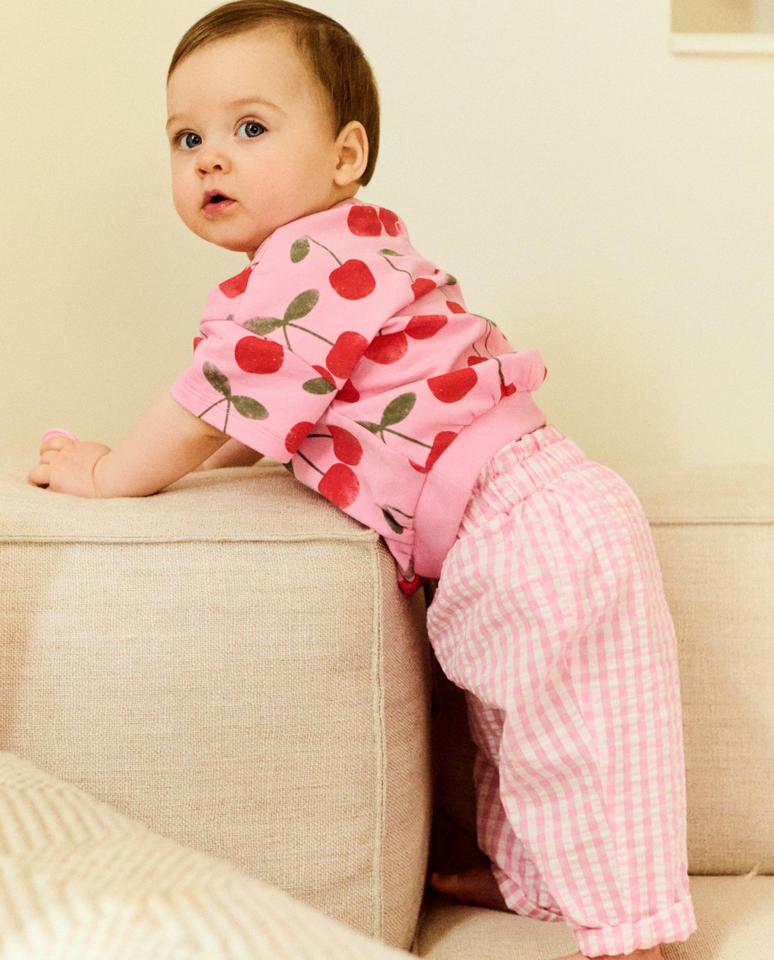 Broek met textuur - Product Detail - roze - afbeelding nummer 1