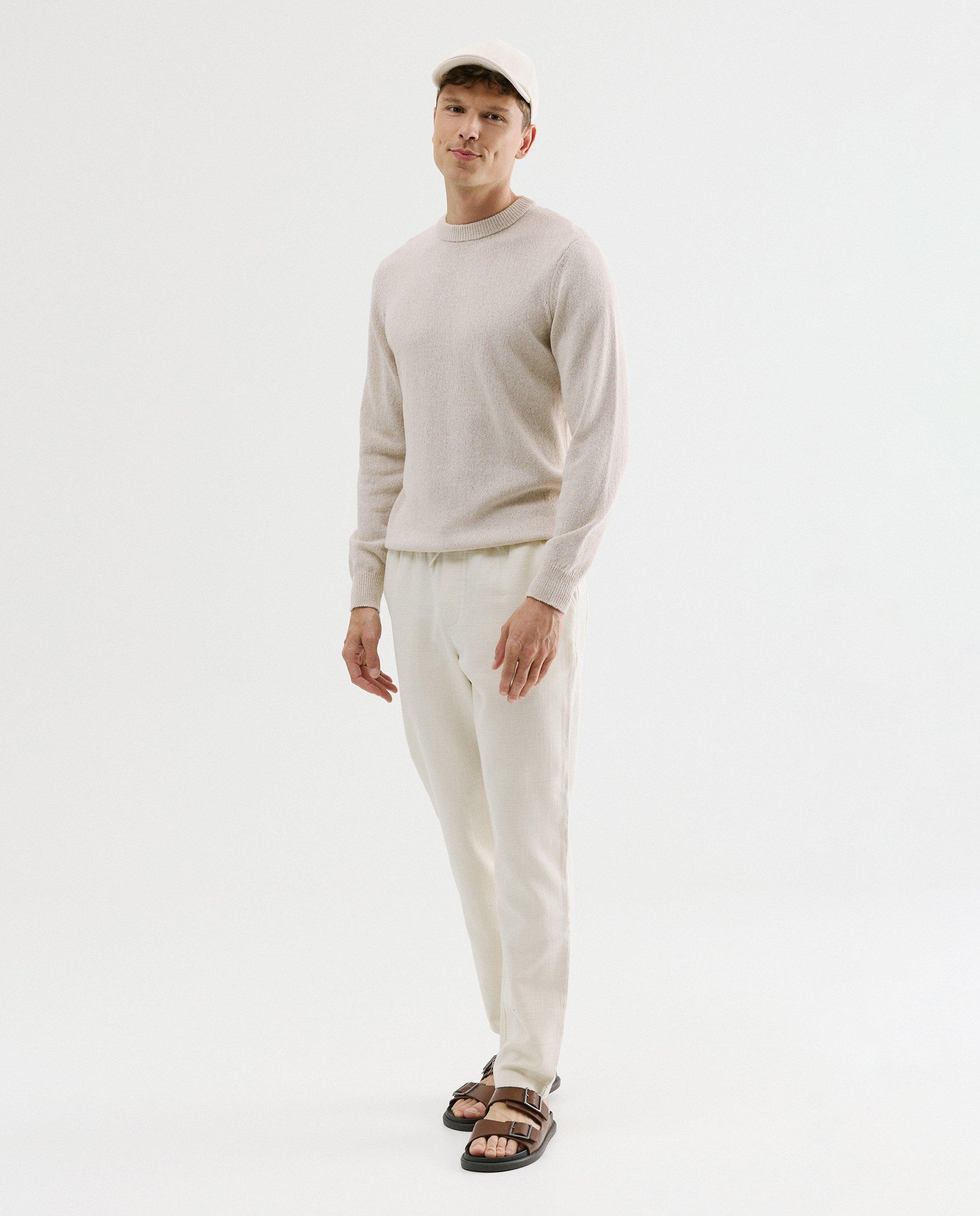 Broek van biokatoen, jogger fit