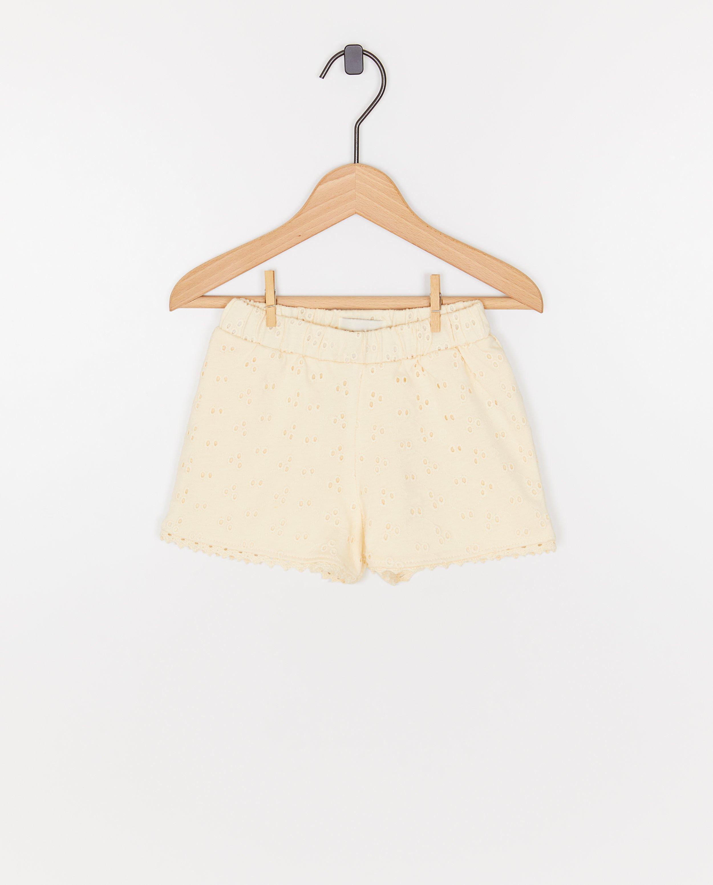 Short met broderie anglaise - Product Detail - wit - afbeelding nummer 1