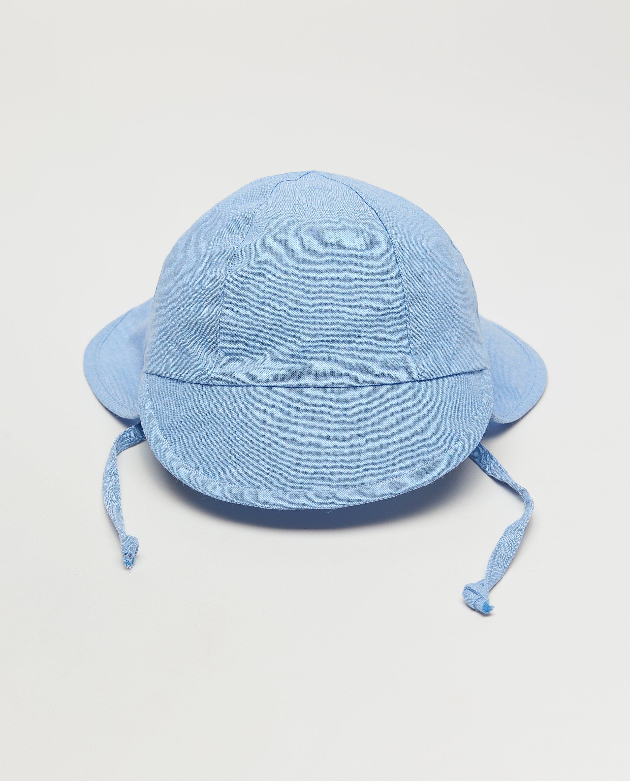 Zonnehoedje met nekflap - Product Detail - lichtblauw - afbeelding nummer 1