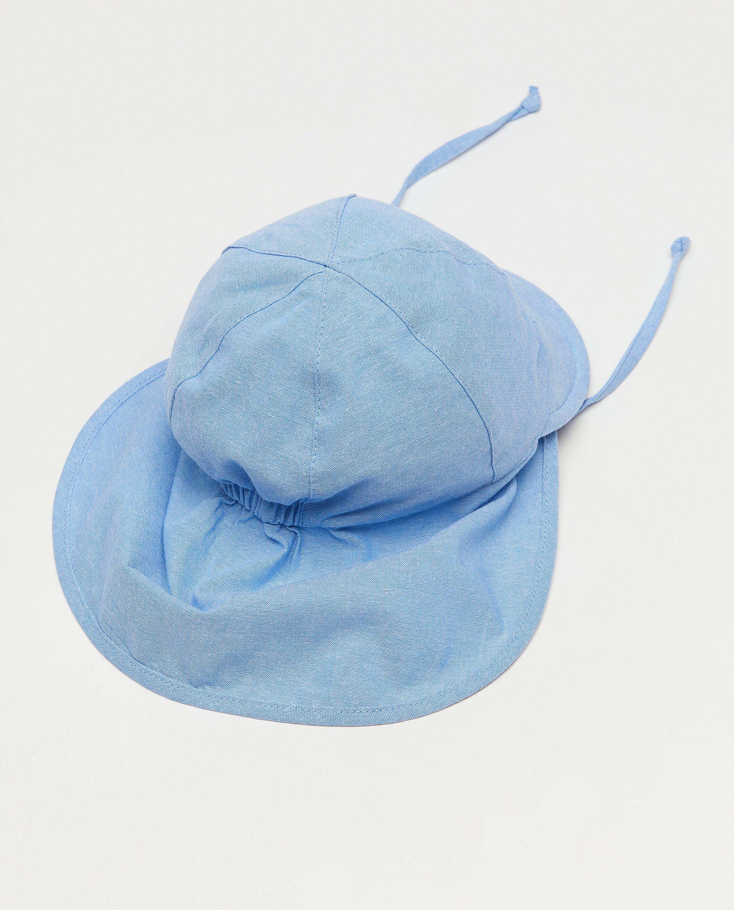 Zonnehoedje met nekflap - Product Detail - lichtblauw - afbeelding nummer 2