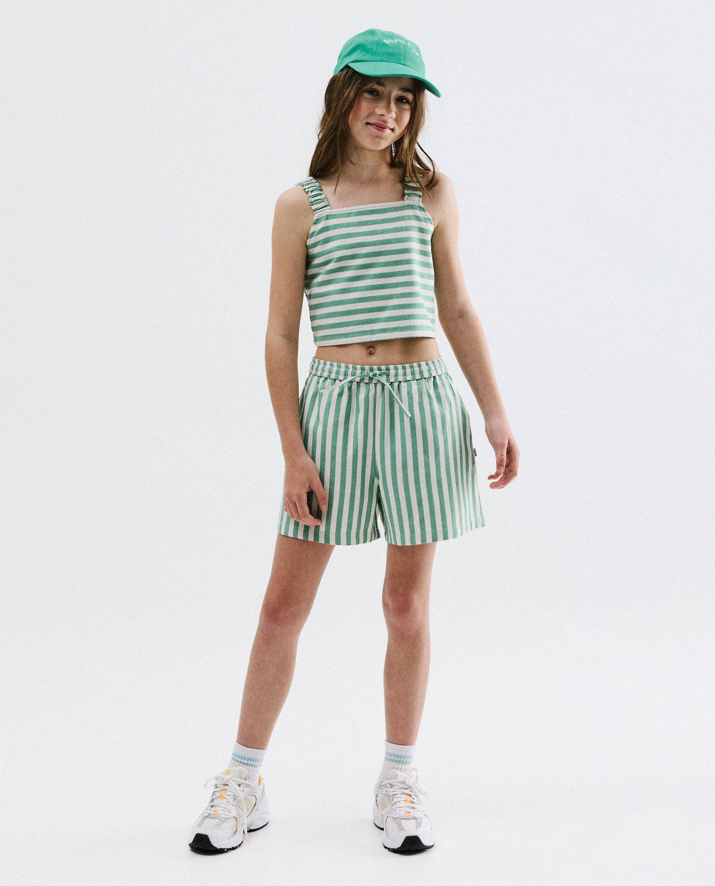 Short met strepen - Product Detail - khaki - afbeelding nummer 1