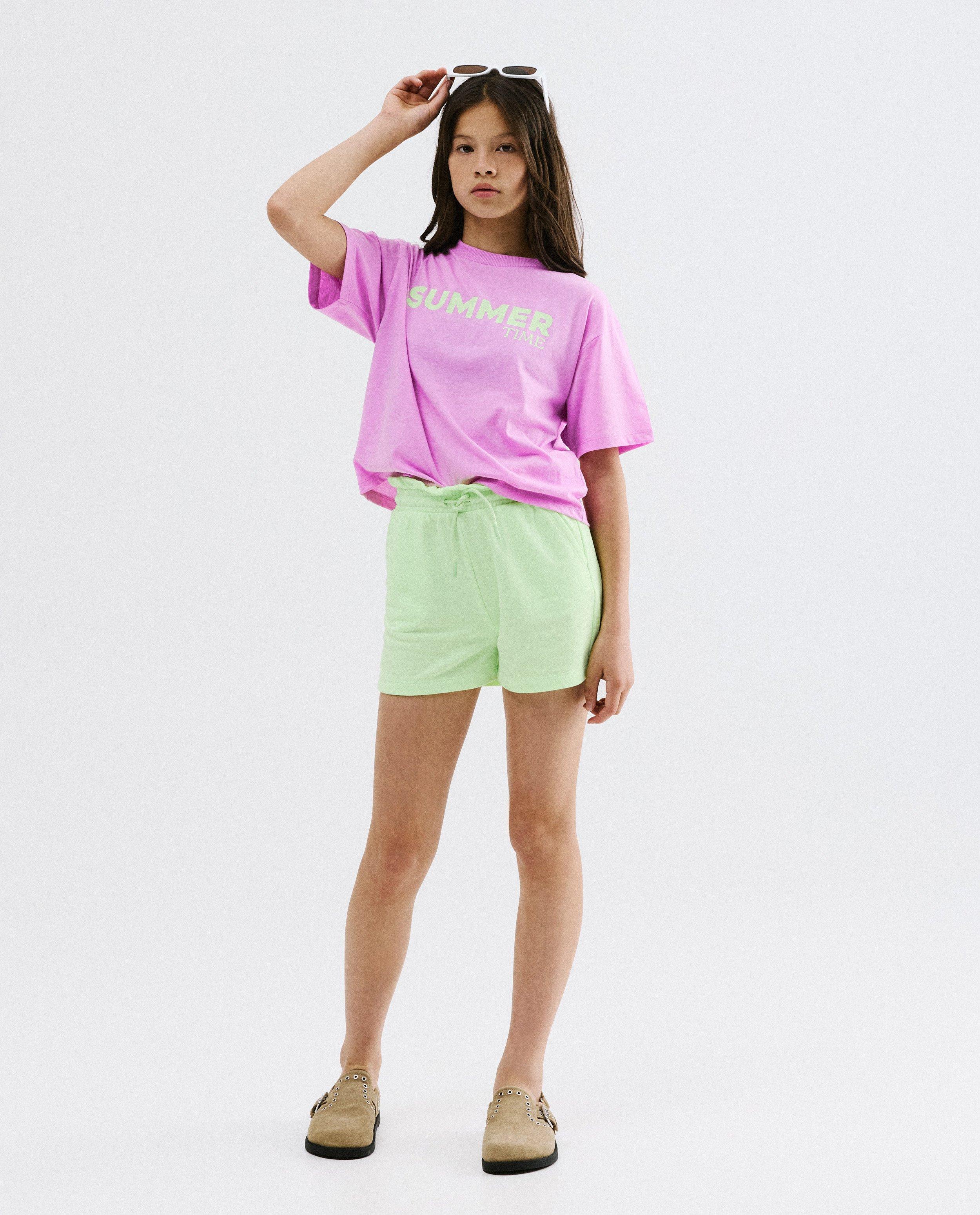 T-shirt met backprint, loose fit - Product Detail - paars - afbeelding nummer 2