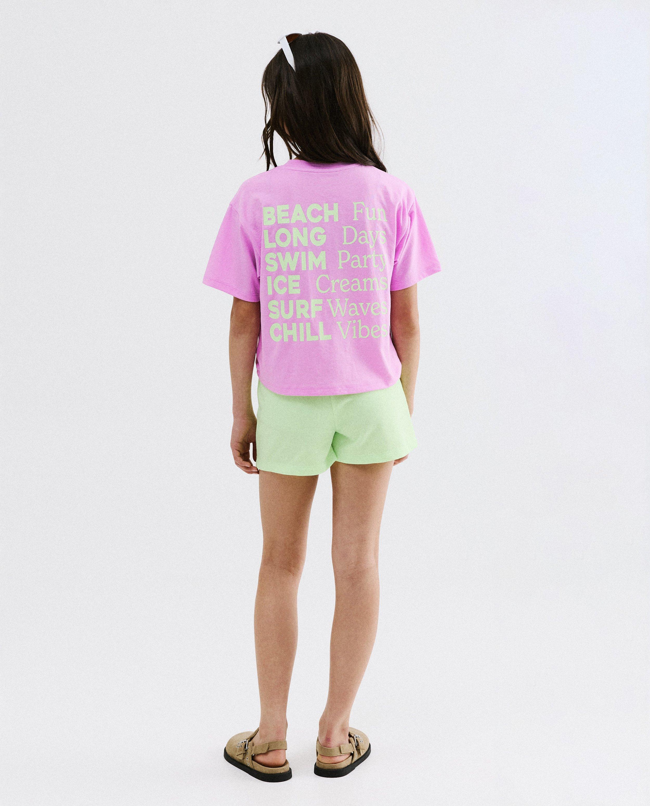 T-shirt met backprint, loose fit - Product Detail - paars - afbeelding nummer 3