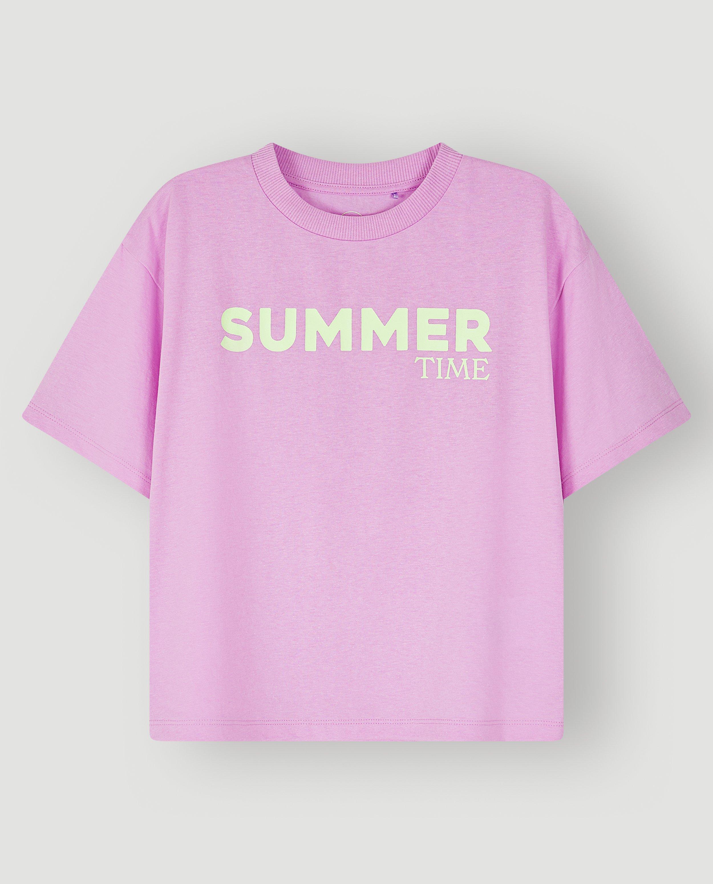 T-shirt met backprint, loose fit - Product Detail - paars - afbeelding nummer 4