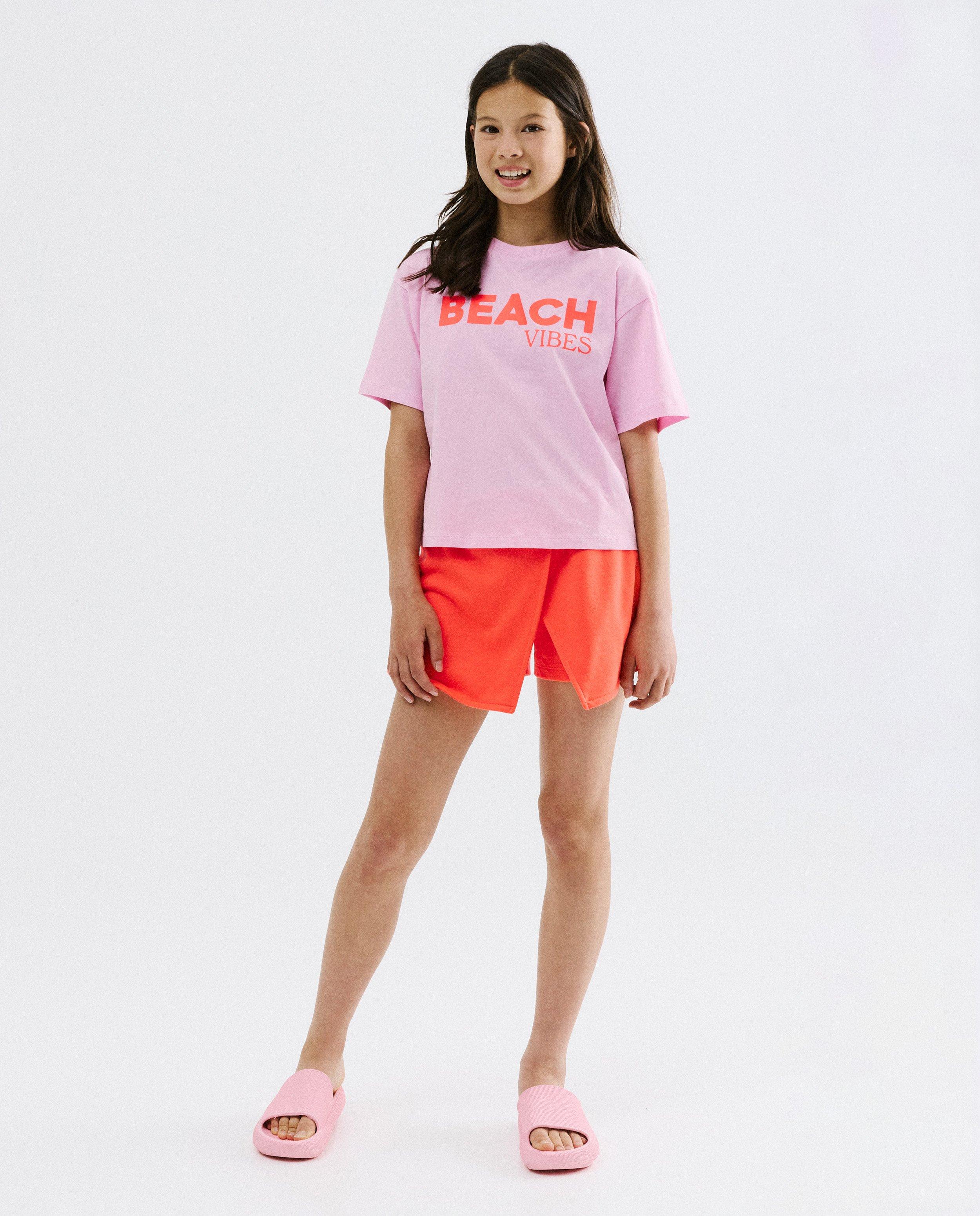 T-shirt met backprint, loose fit - Product Detail - lichtroze - afbeelding nummer 2