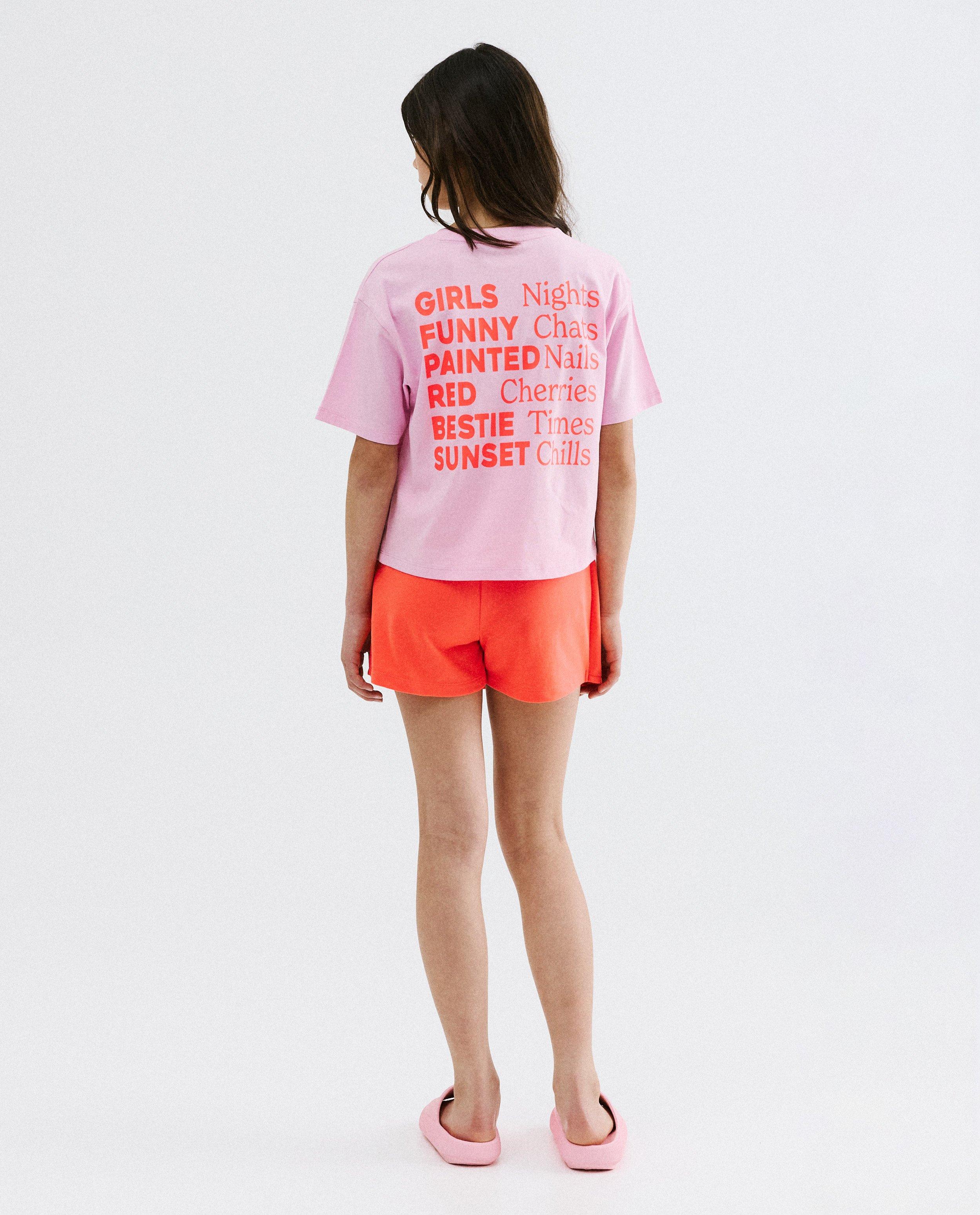 T-shirt met backprint, loose fit - Product Detail - lichtroze - afbeelding nummer 3