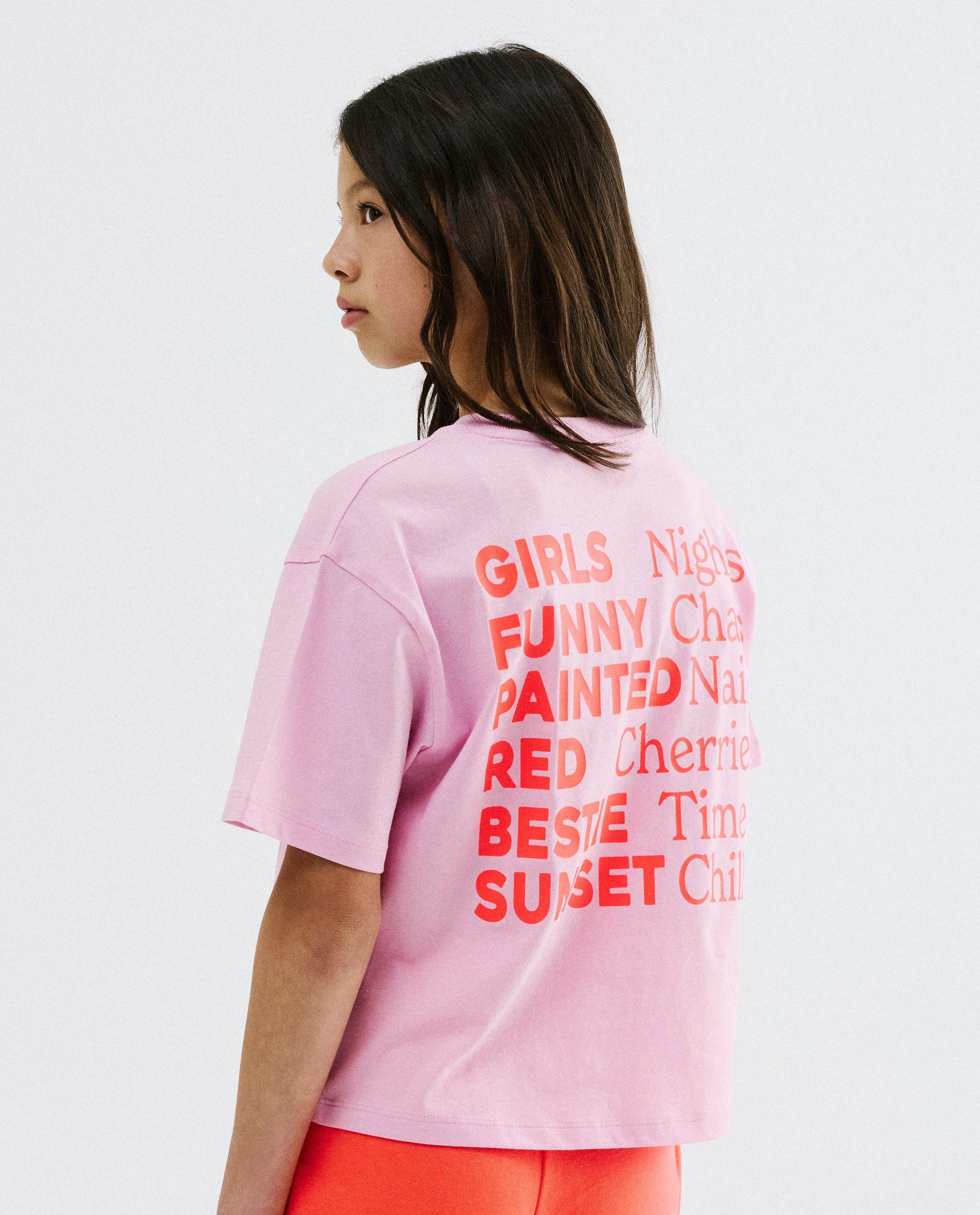 T-shirt met backprint, loose fit - Product Detail - lichtroze - afbeelding nummer 4
