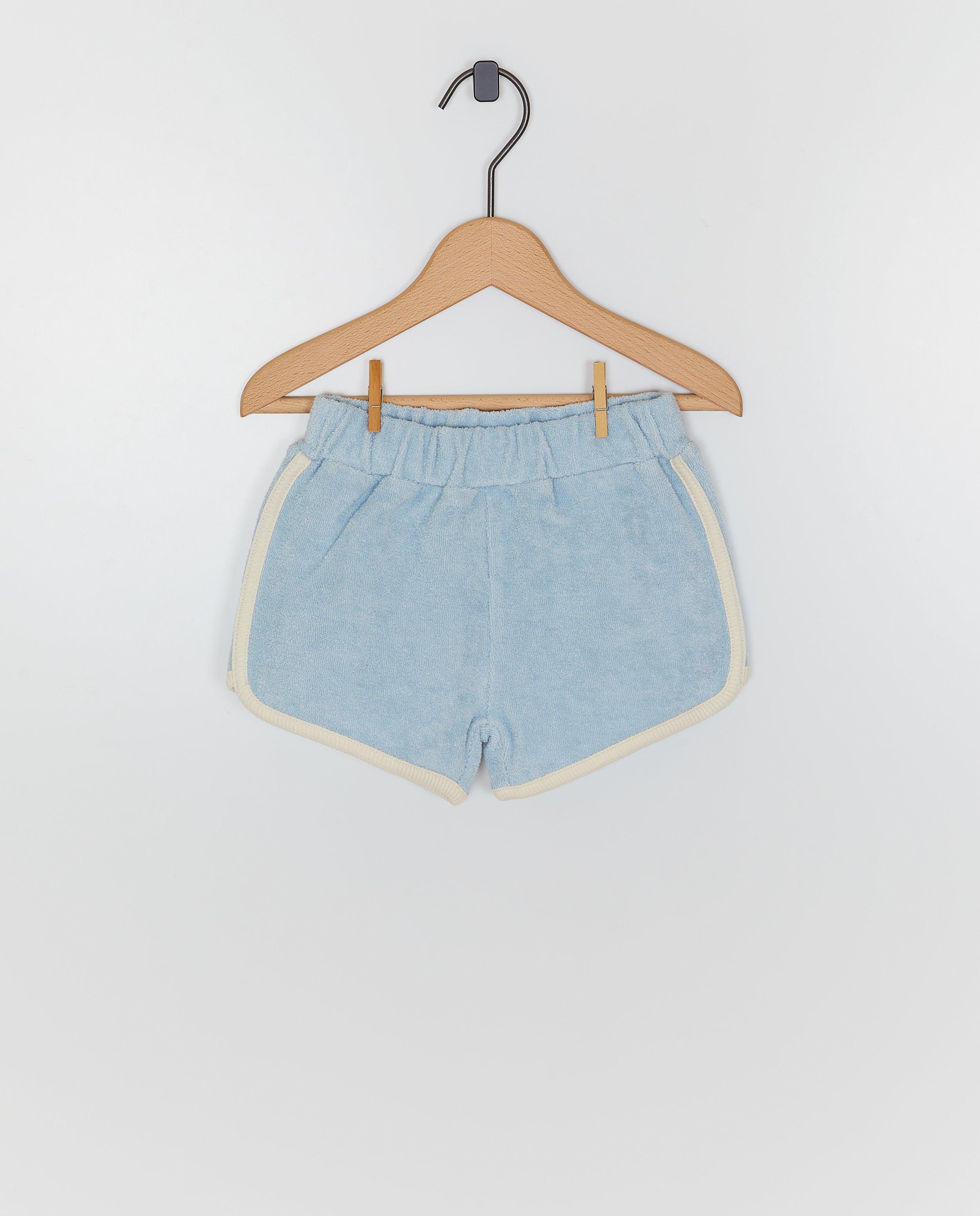 Short en &eacute;ponge - D&eacute;tails du produit - bleu clair - image num&eacute;ro 1
