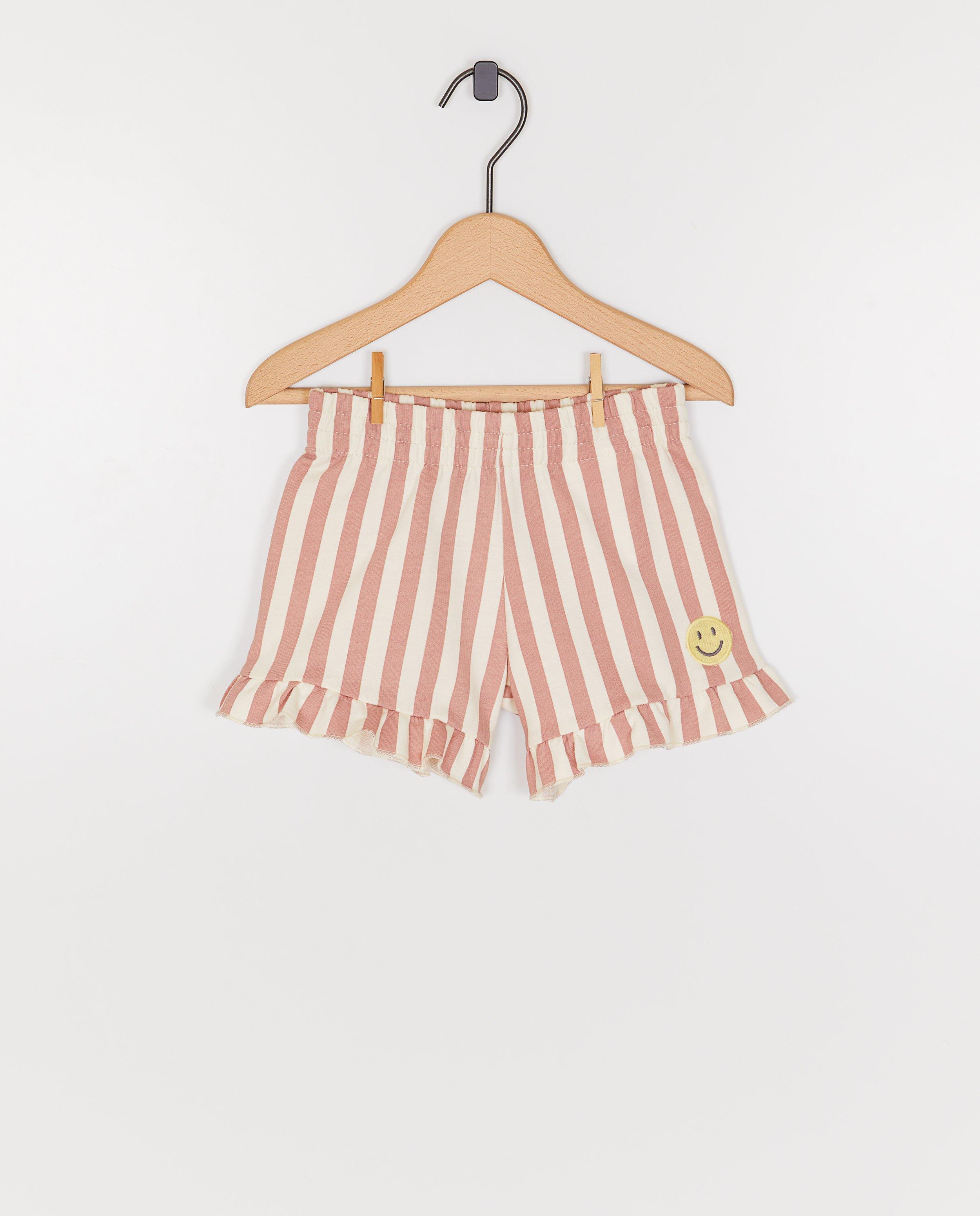 Shorten - Short met geborduurde smiley