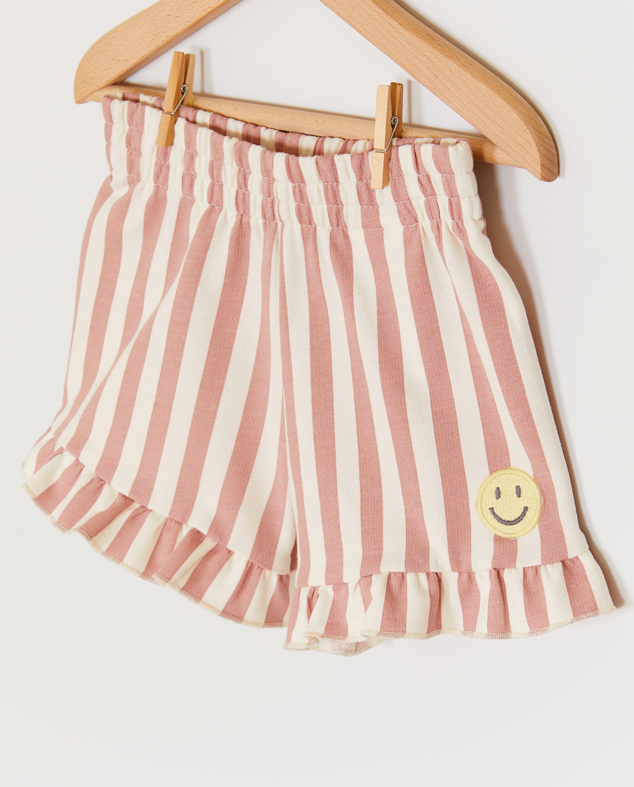 Shorten - Short met geborduurde smiley