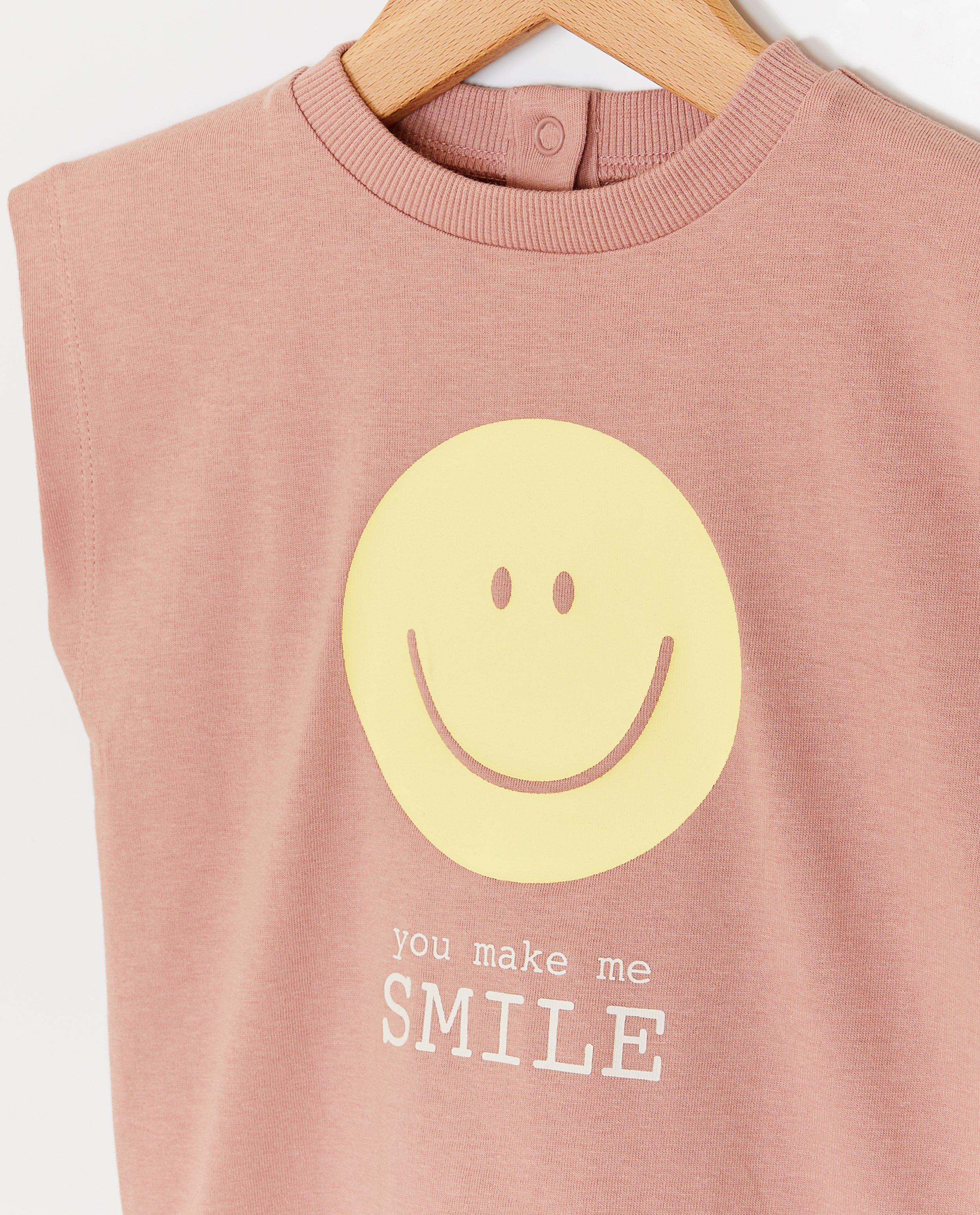 T-shirts - T-shirt met print smiley, loose fit