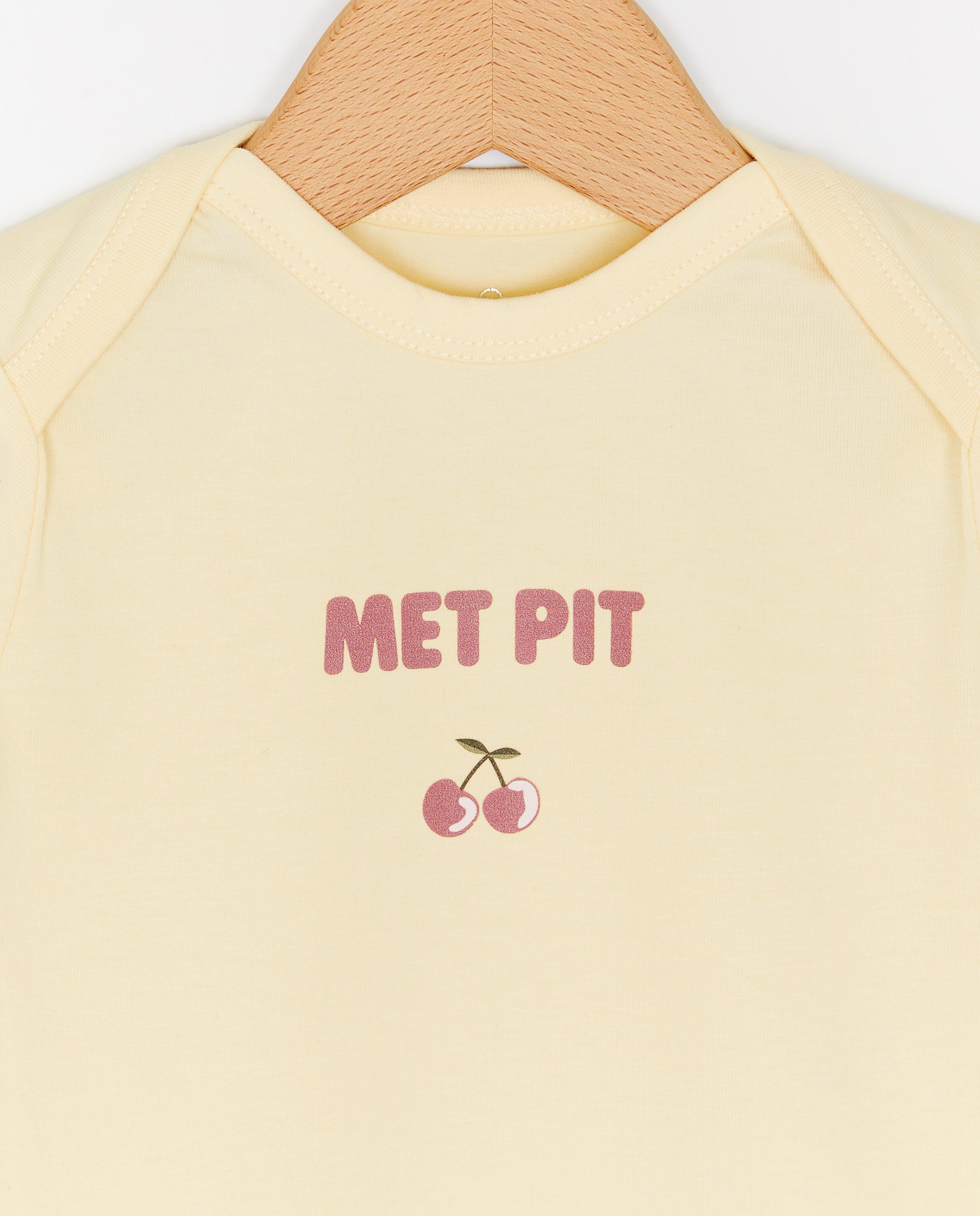 Personaliseerbare romper, baby - Product Detail - lichtgeel - afbeelding nummer 2