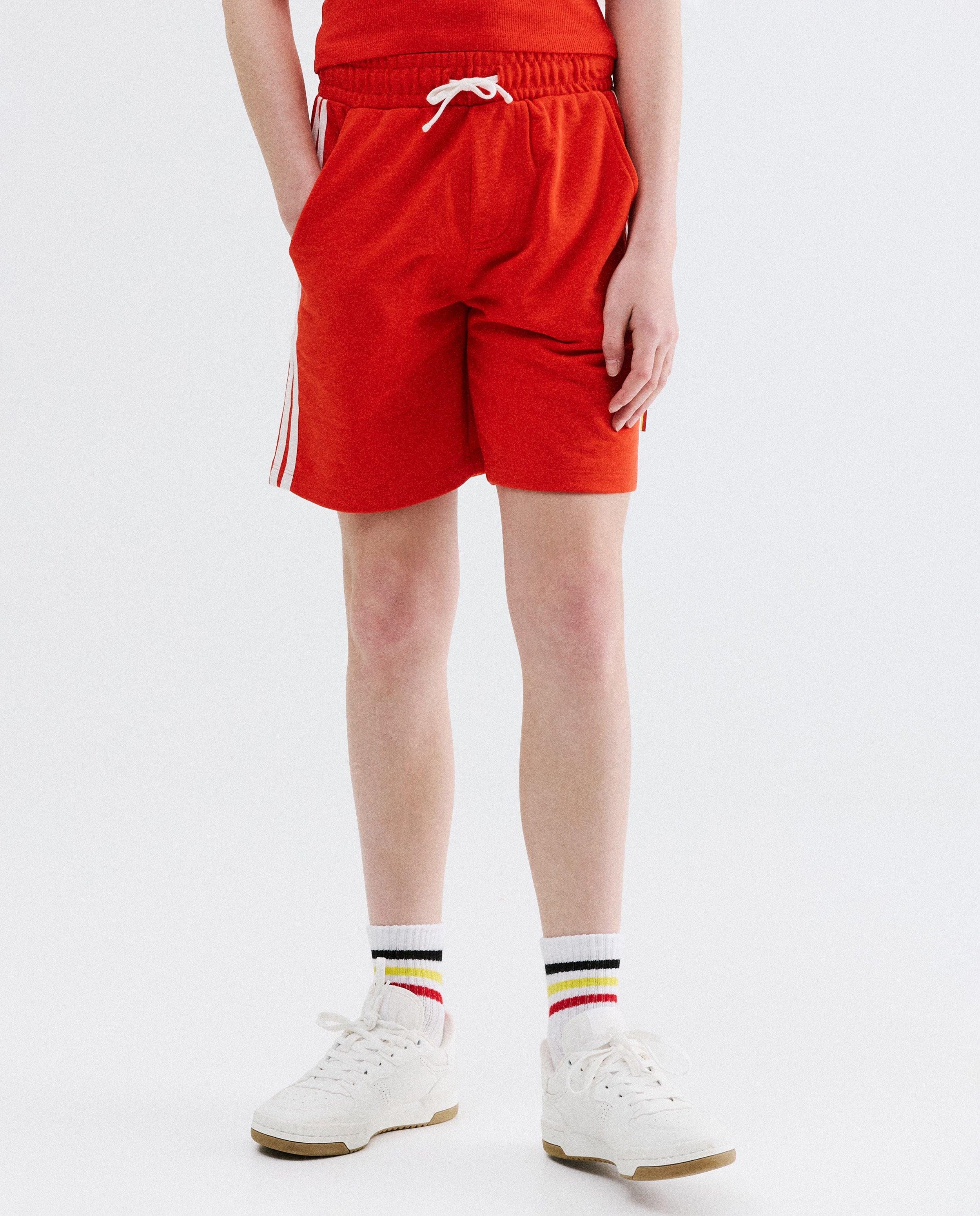 Short met zijstreep, unisex, supporterscollectie, 134-170 - Product Detail - donkerrood - afbeelding nummer 6