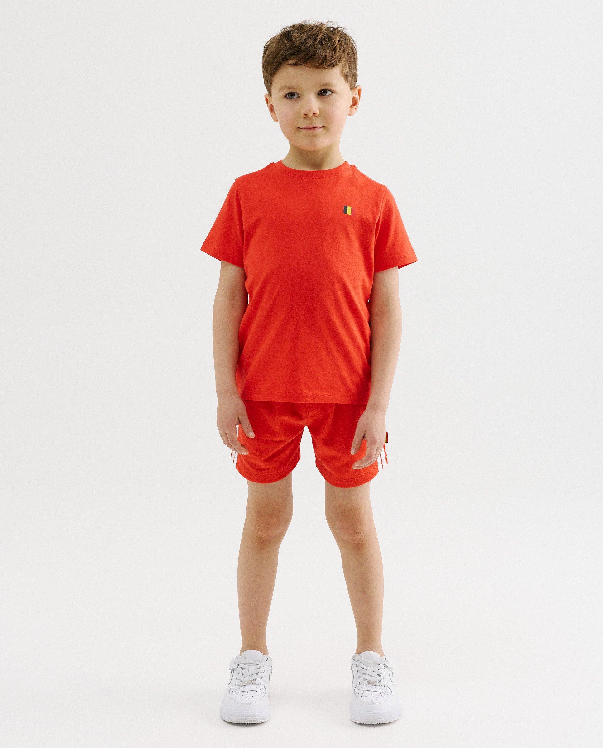 T-shirt met backprint, regular fit, supporterscollectie, 98-128 - Product Detail - donkerrood - afbeelding nummer 2