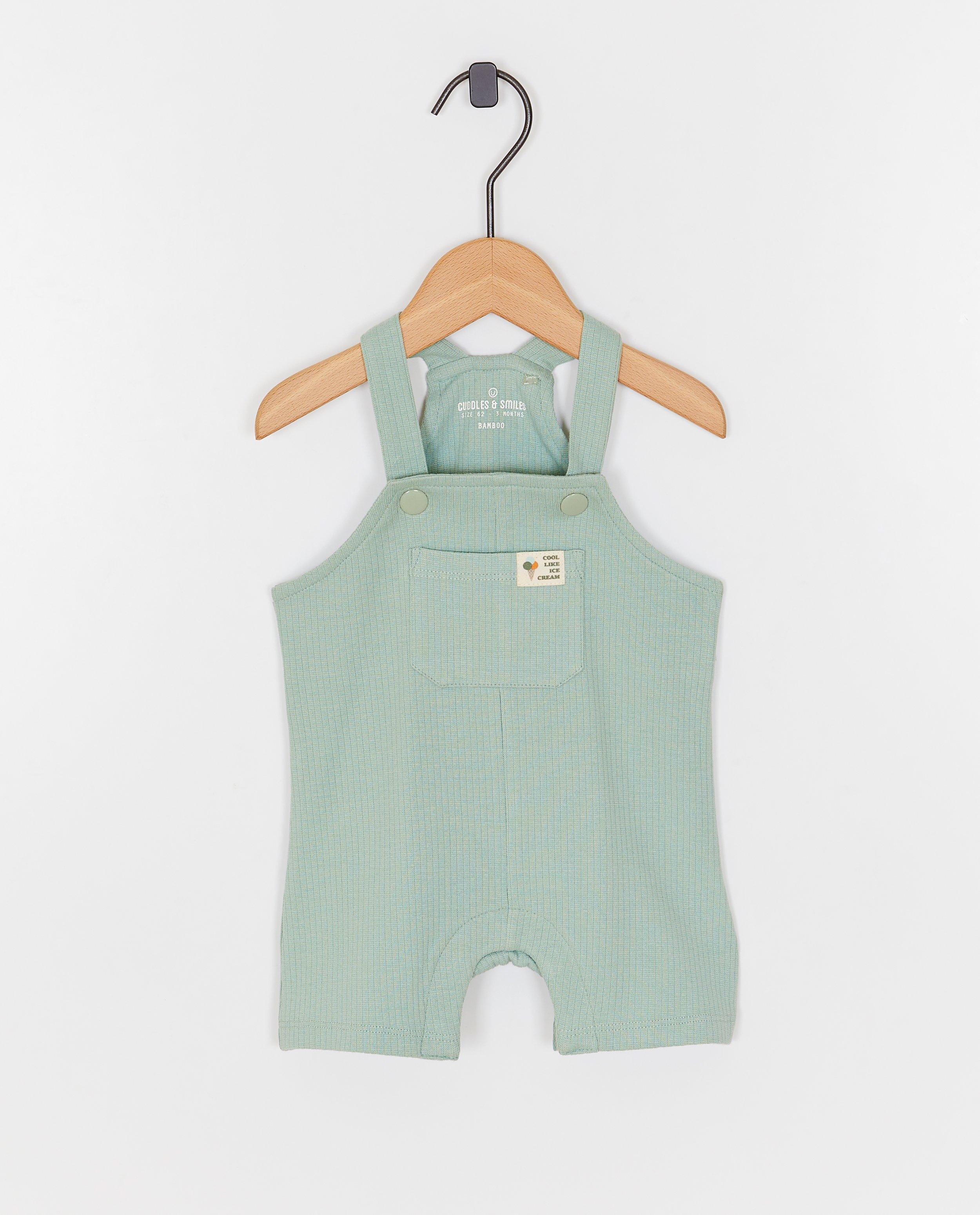 Salopette met fijn ribpatroon - Product Detail - khaki - afbeelding nummer 1
