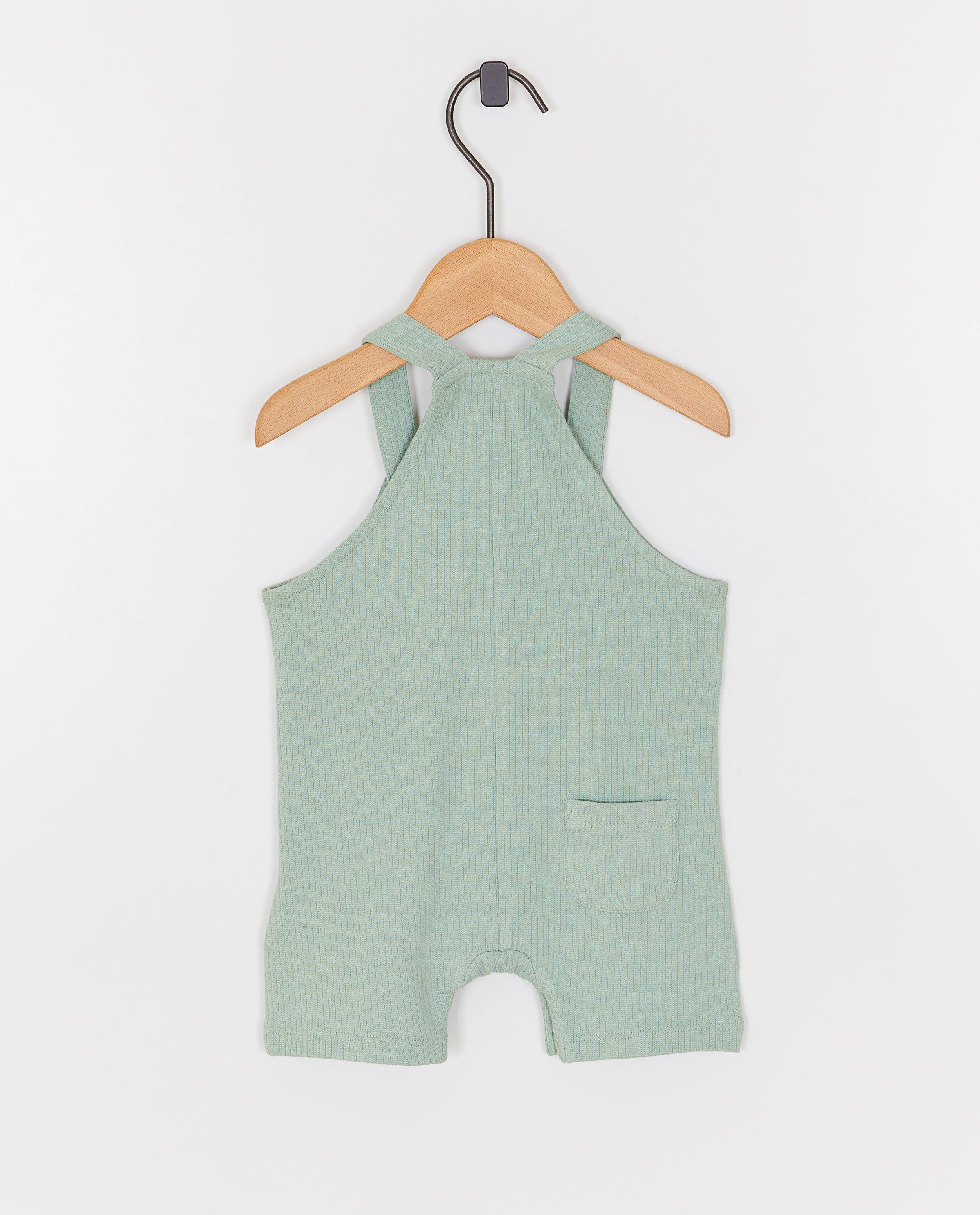 Salopette met fijn ribpatroon - Product Detail - khaki - afbeelding nummer 2
