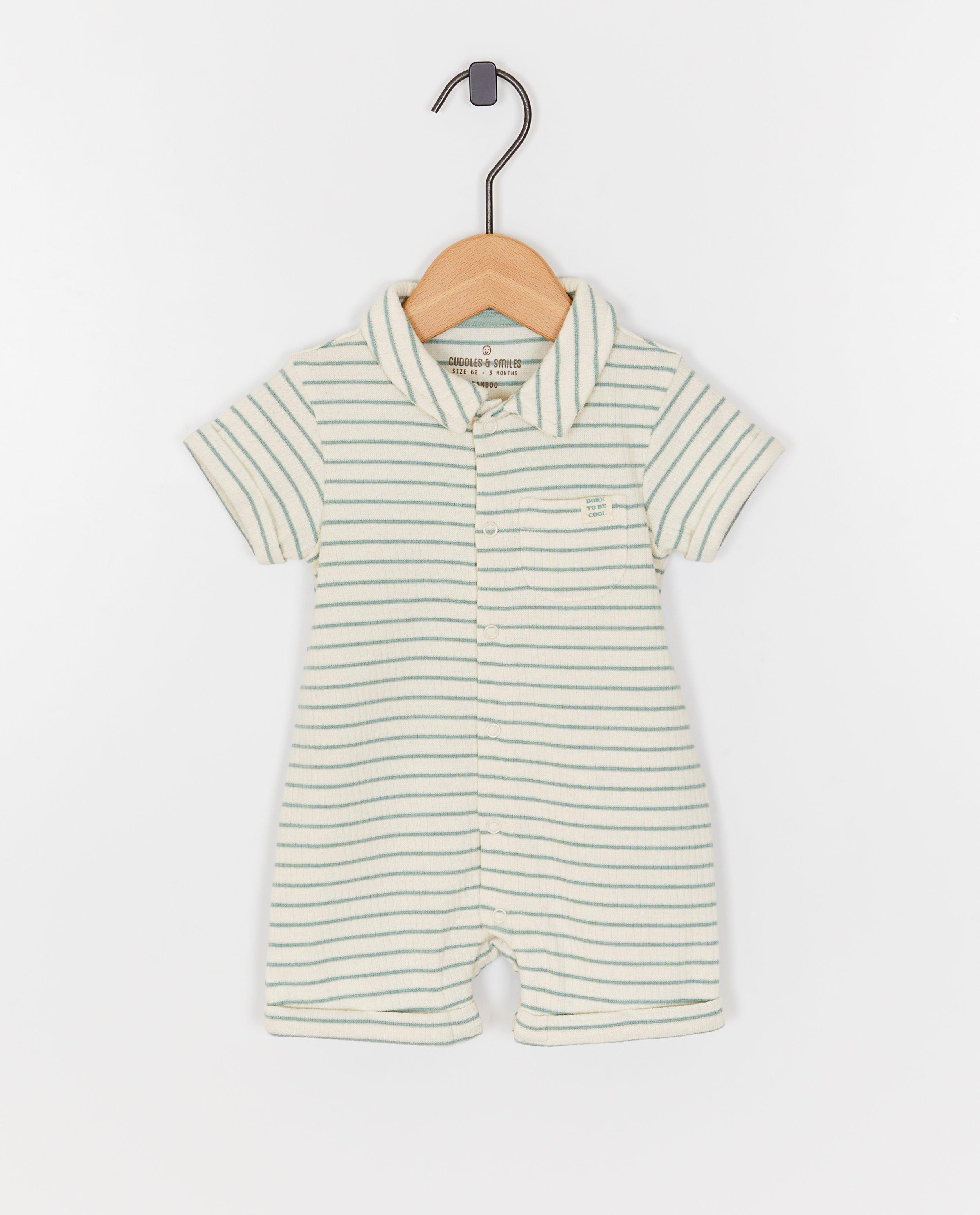 Kruippakje met fijne strepen - Product Detail - khaki - afbeelding nummer 1