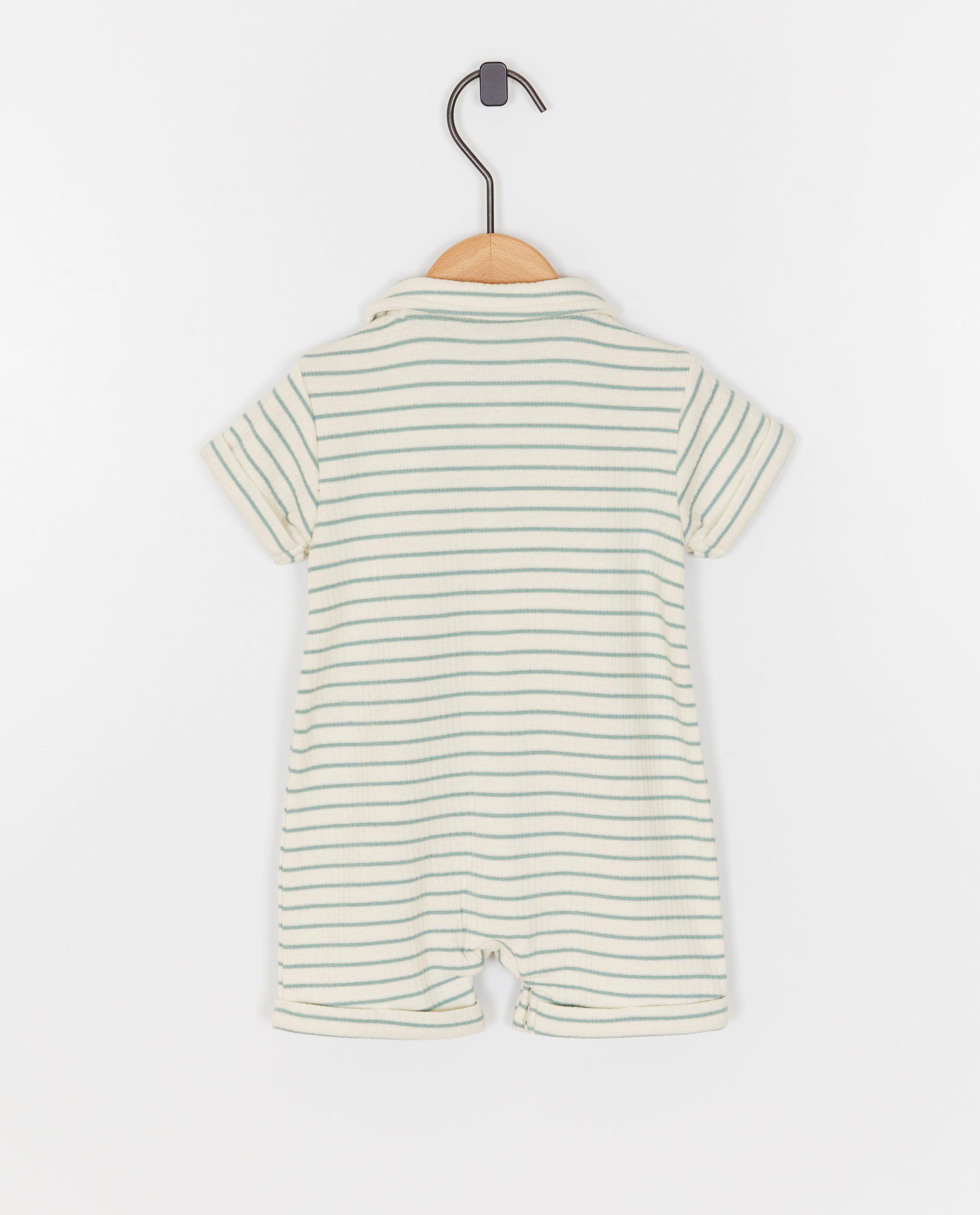 Kruippakje met fijne strepen - Product Detail - khaki - afbeelding nummer 2