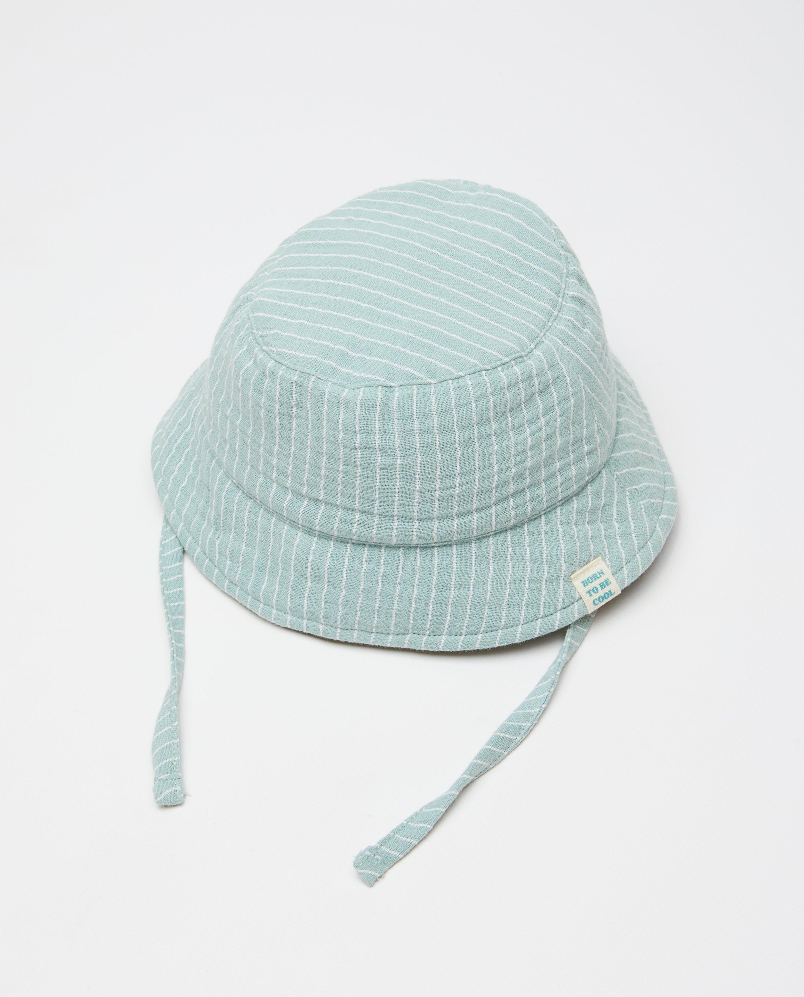 Tetra zonnehoedje met fijne strepen - Product Detail - khaki - afbeelding nummer 2