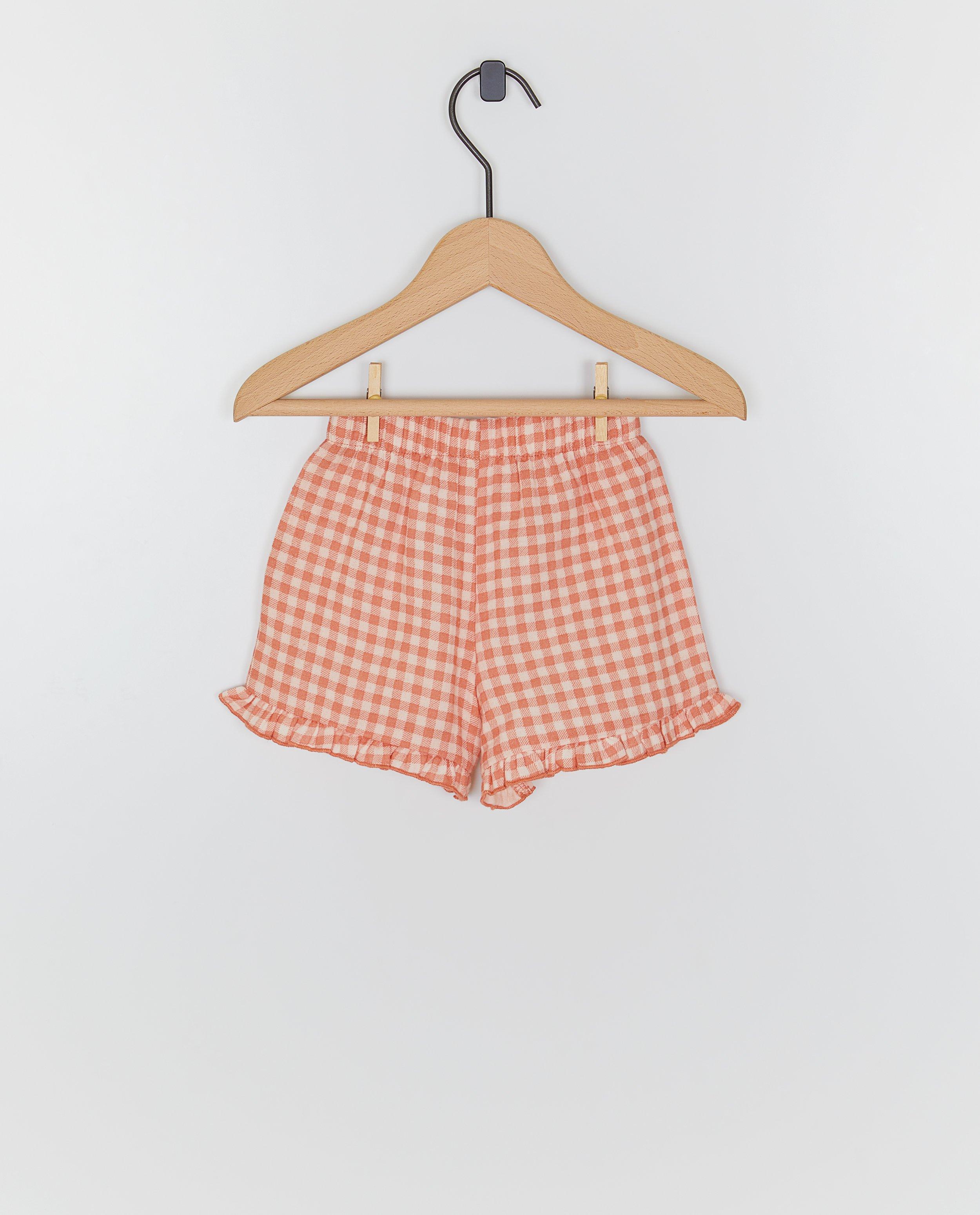 Tetra short met ruiten - Product Detail - oranje - afbeelding nummer 2