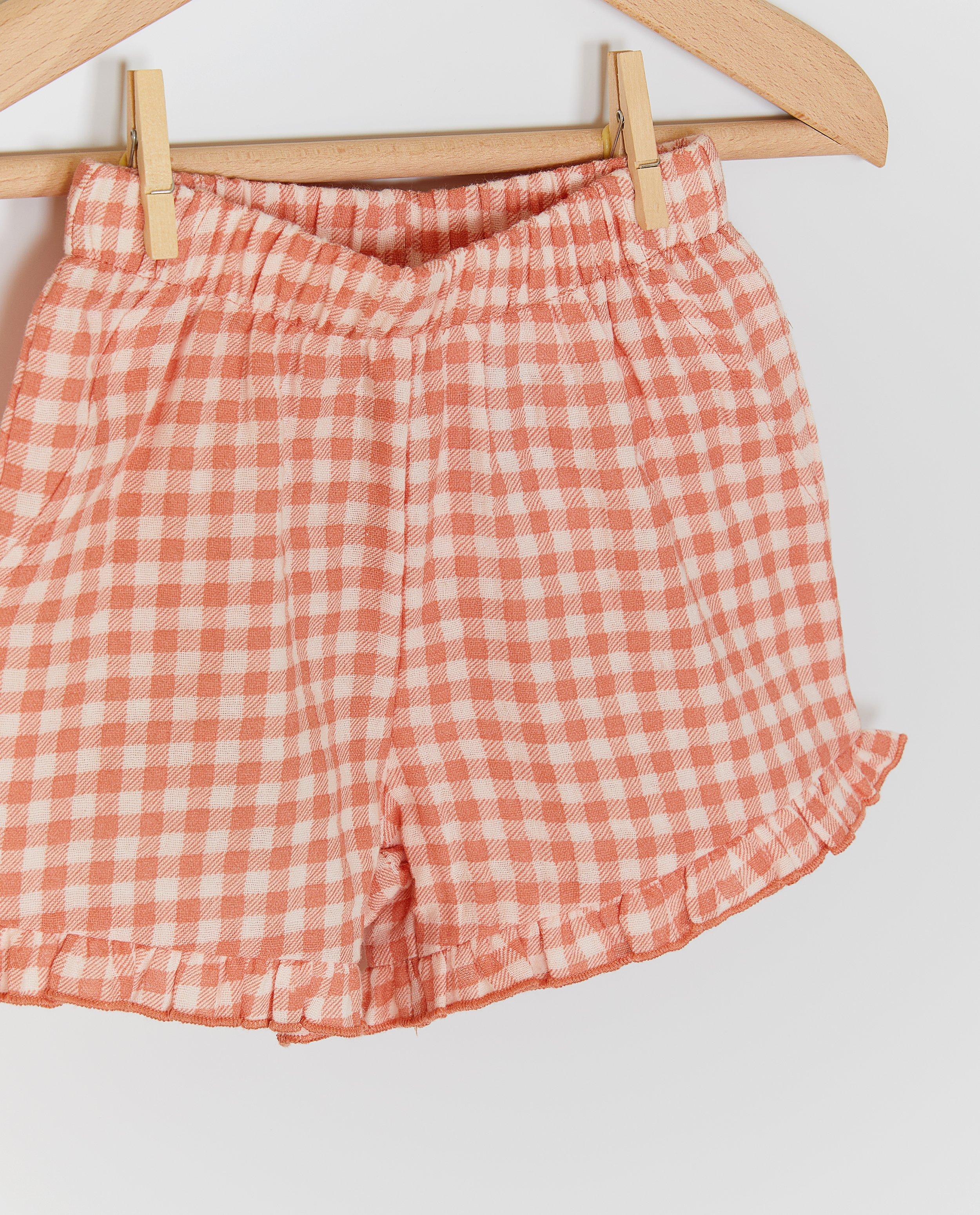 Tetra short met ruiten - Product Detail - oranje - afbeelding nummer 3