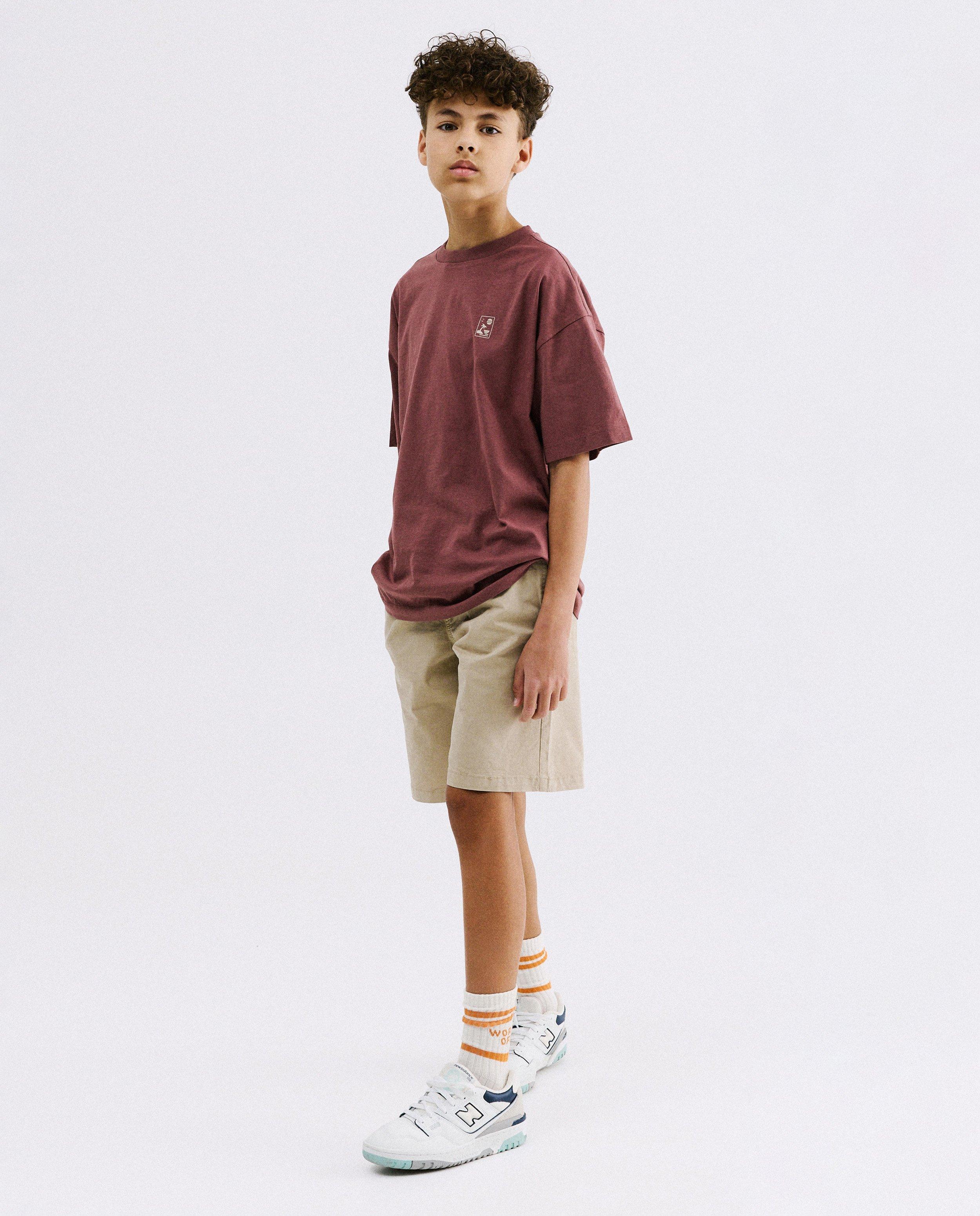 T-shirt avec un petit imprim&eacute; - D&eacute;tails du produit - rouge - image num&eacute;ro 2