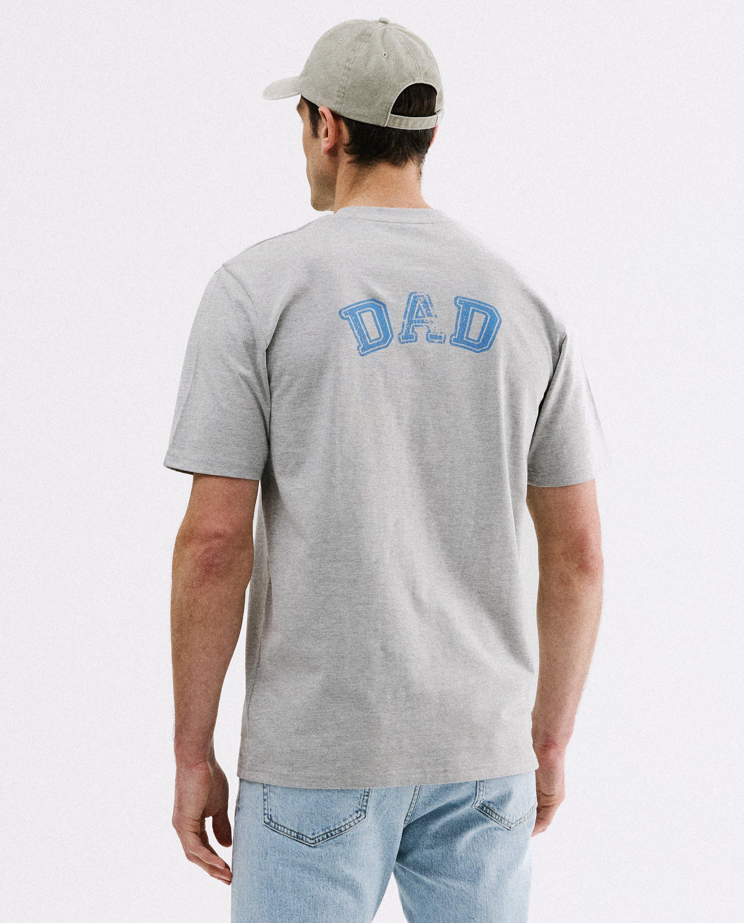 T-shirt met backprint Dad, relaxed fit, S-XXL