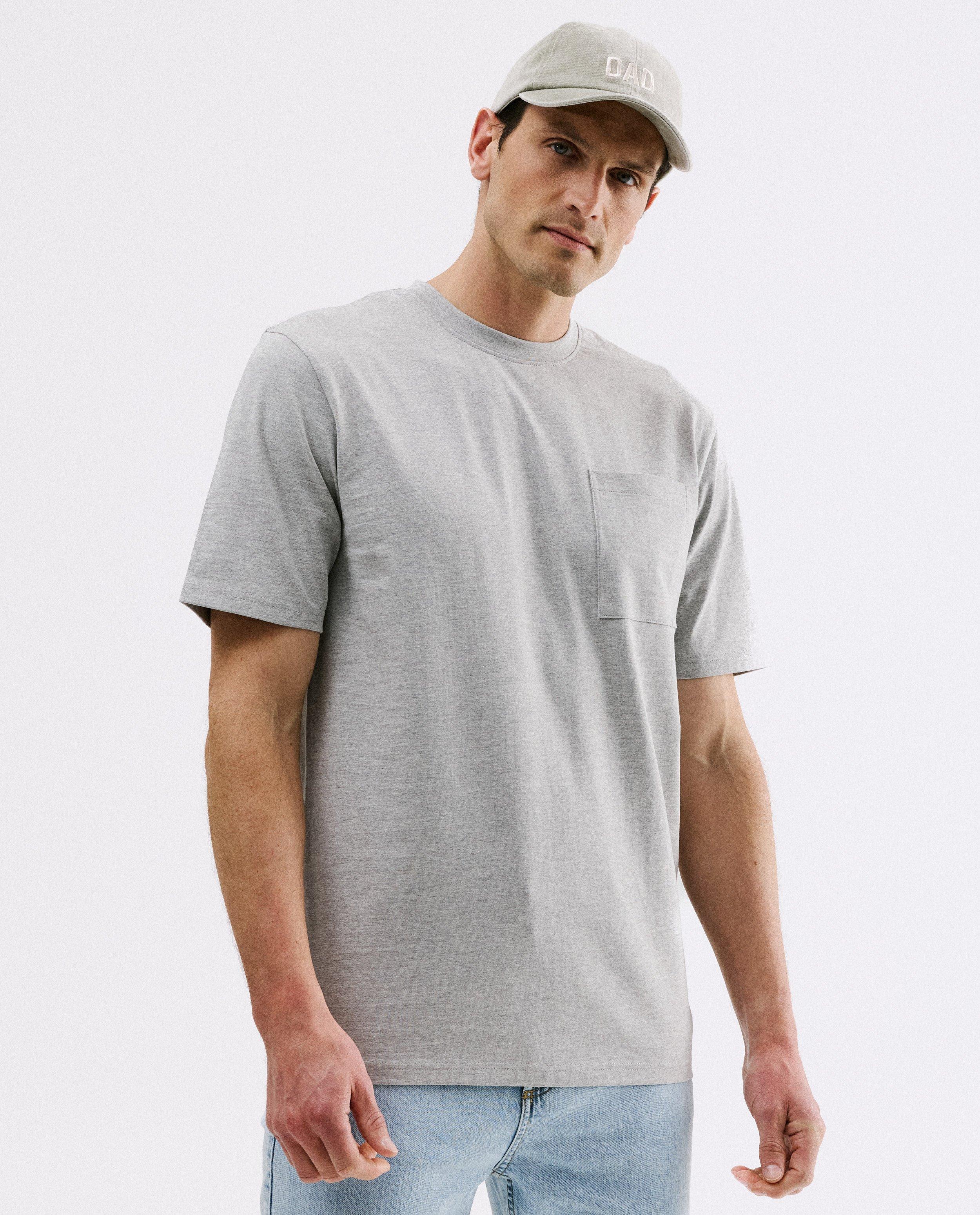 T-shirt met backprint Dad, relaxed fit, S-XXL - Product Detail - grijs - afbeelding nummer 2