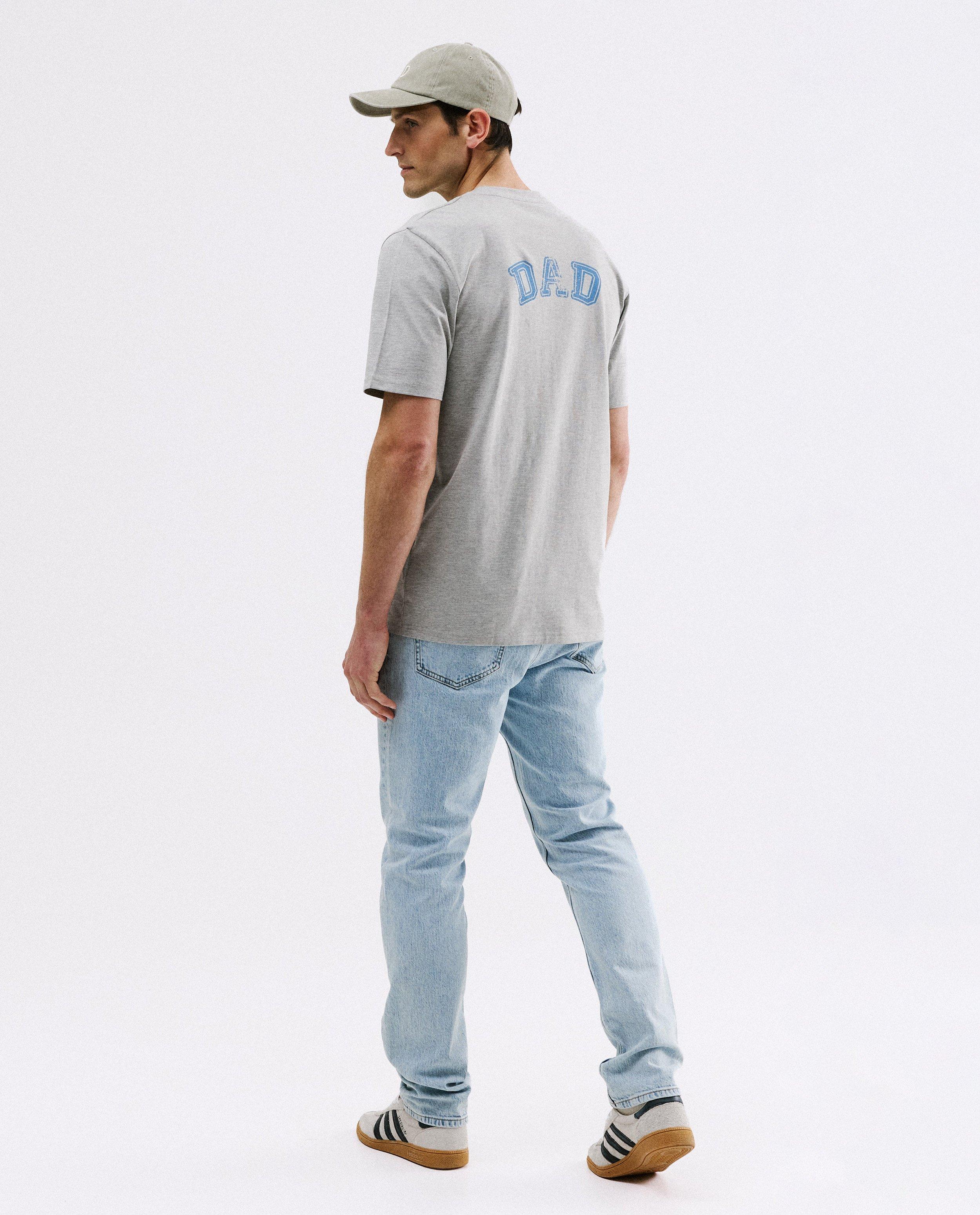 T-shirt met backprint Dad, relaxed fit, S-XXL - Product Detail - grijs - afbeelding nummer 4