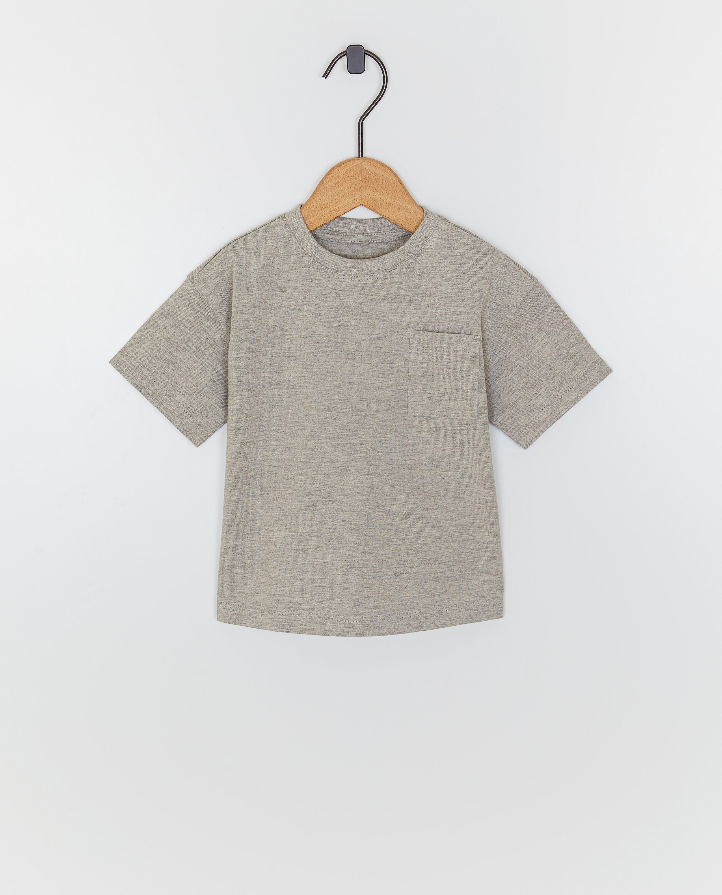 T-shirt met backprint Mini, loose fit, unisex, 62-92 - Product Detail - grijs - afbeelding nummer 3