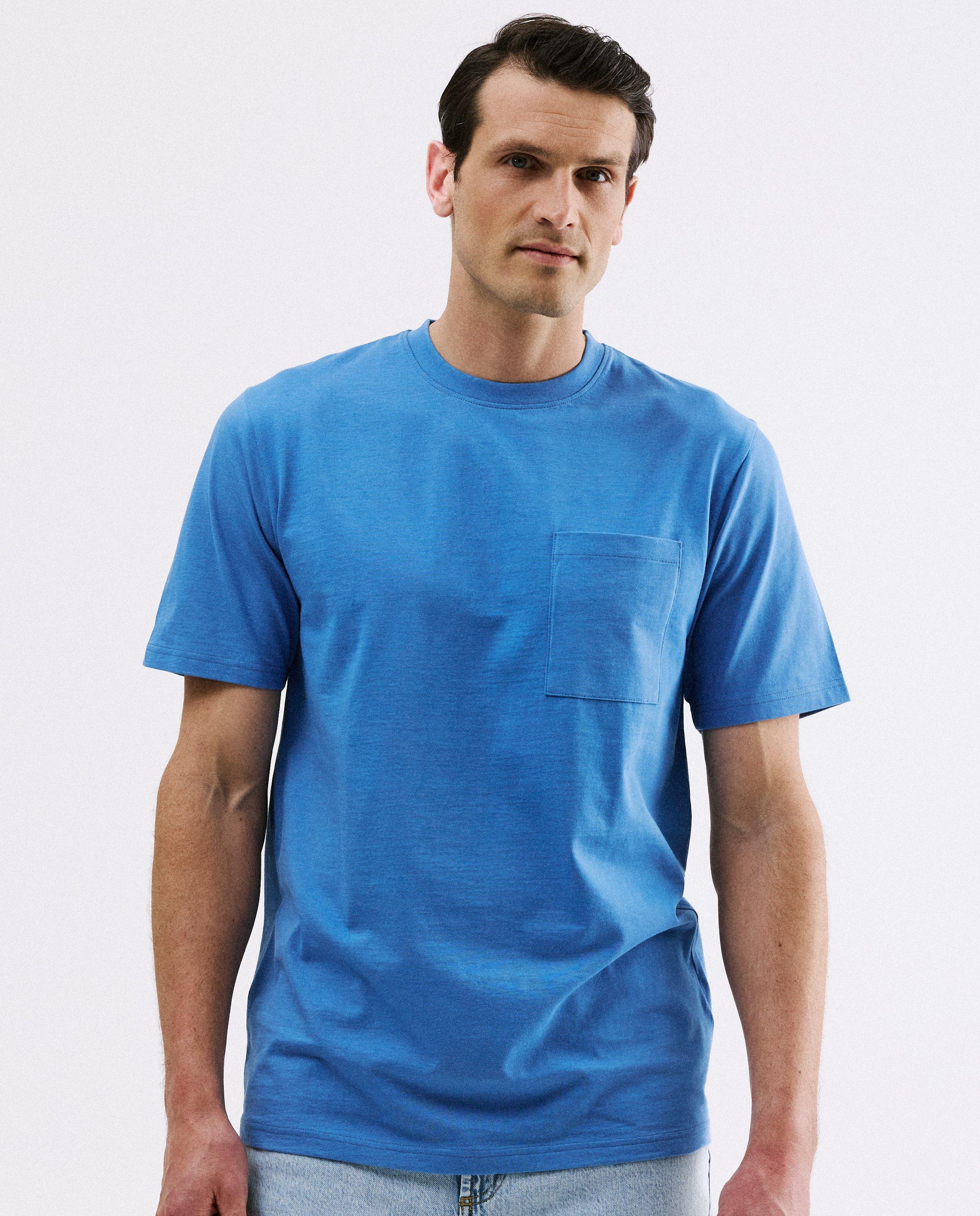 T-shirt met backprint, relaxed fit, S-XXL - Product Detail - blauw - afbeelding nummer 2