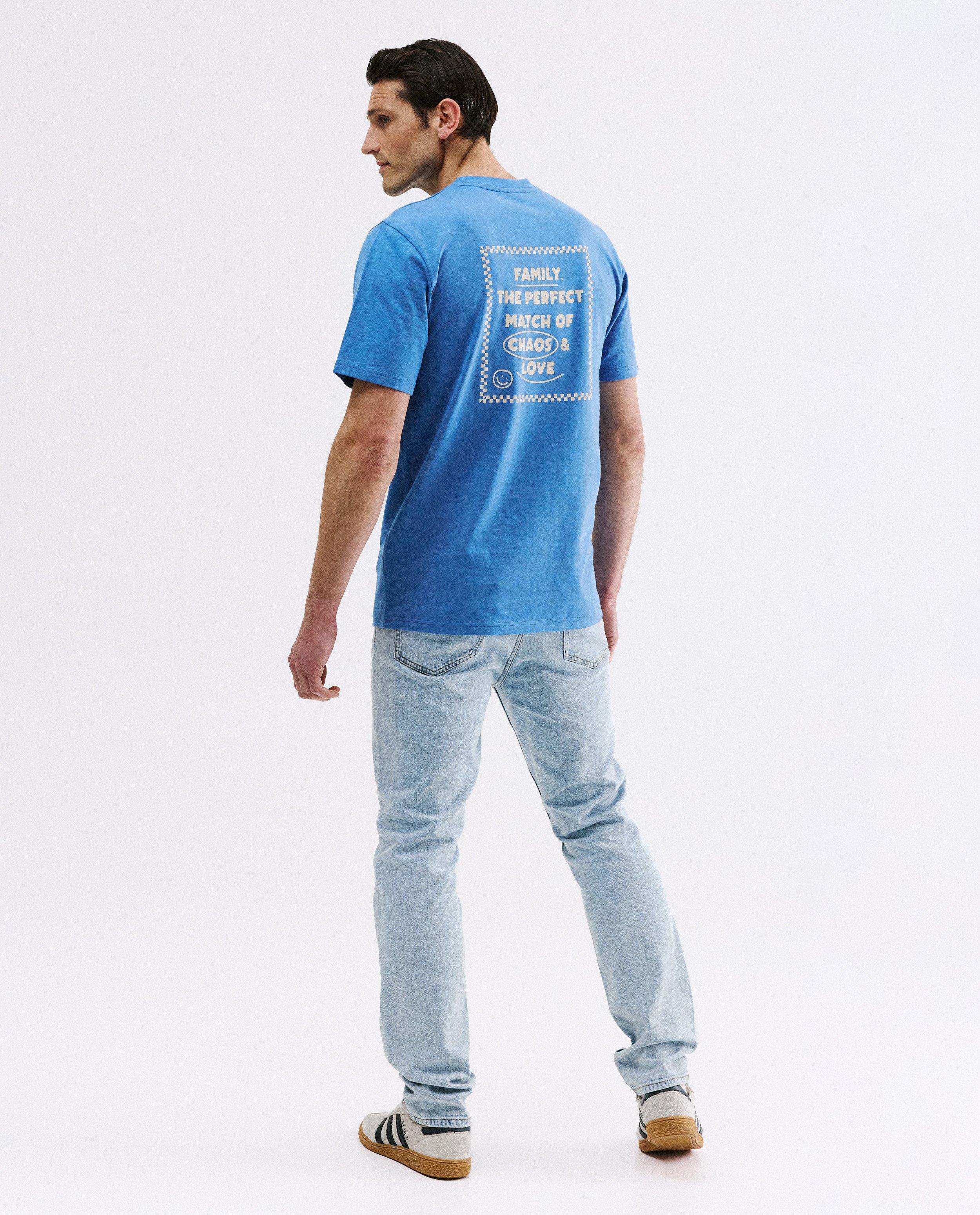 T-shirt met backprint, relaxed fit, S-XXL - Product Detail - blauw - afbeelding nummer 4