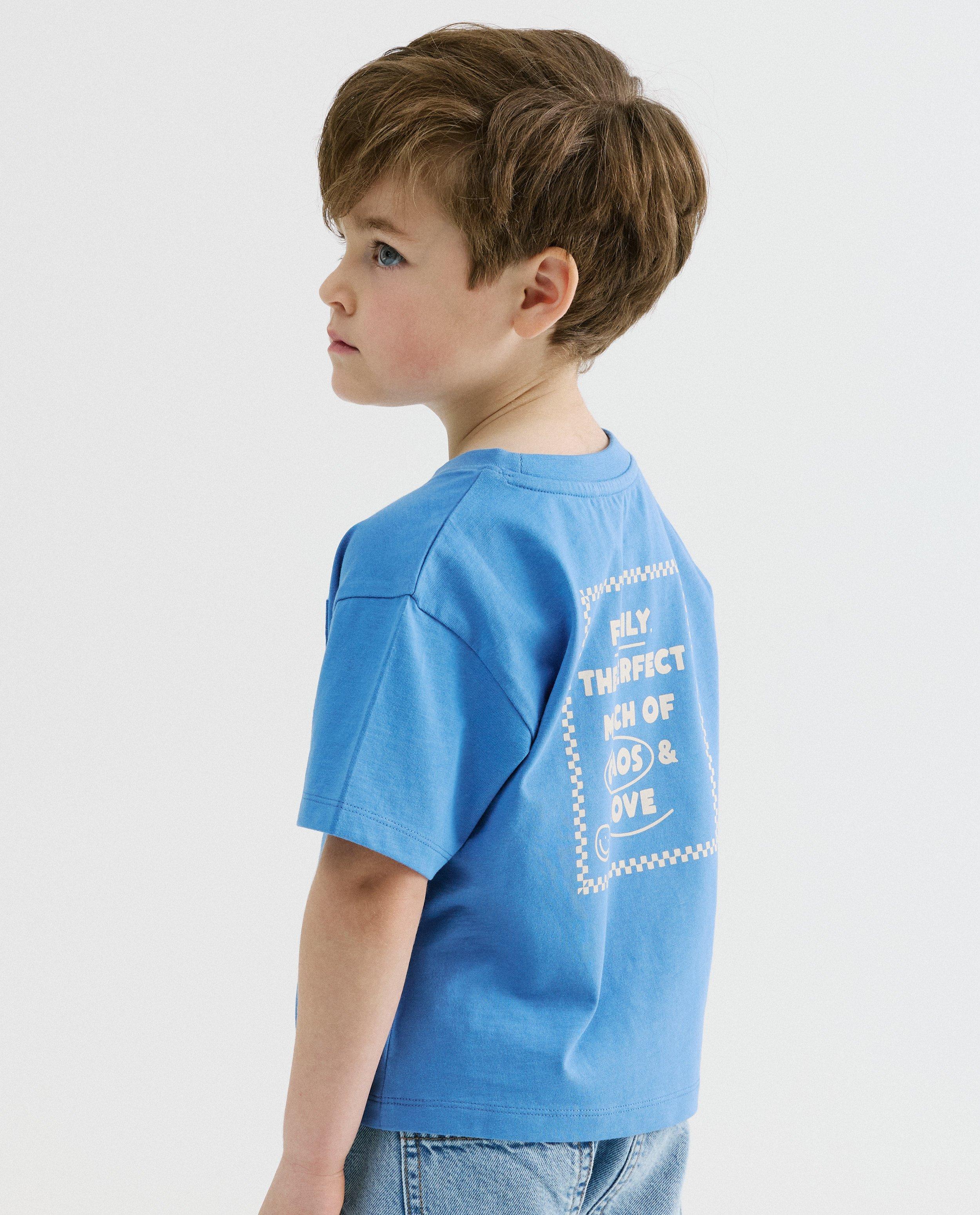 T-shirt met backprint, loose fit, unisex, 98-134
