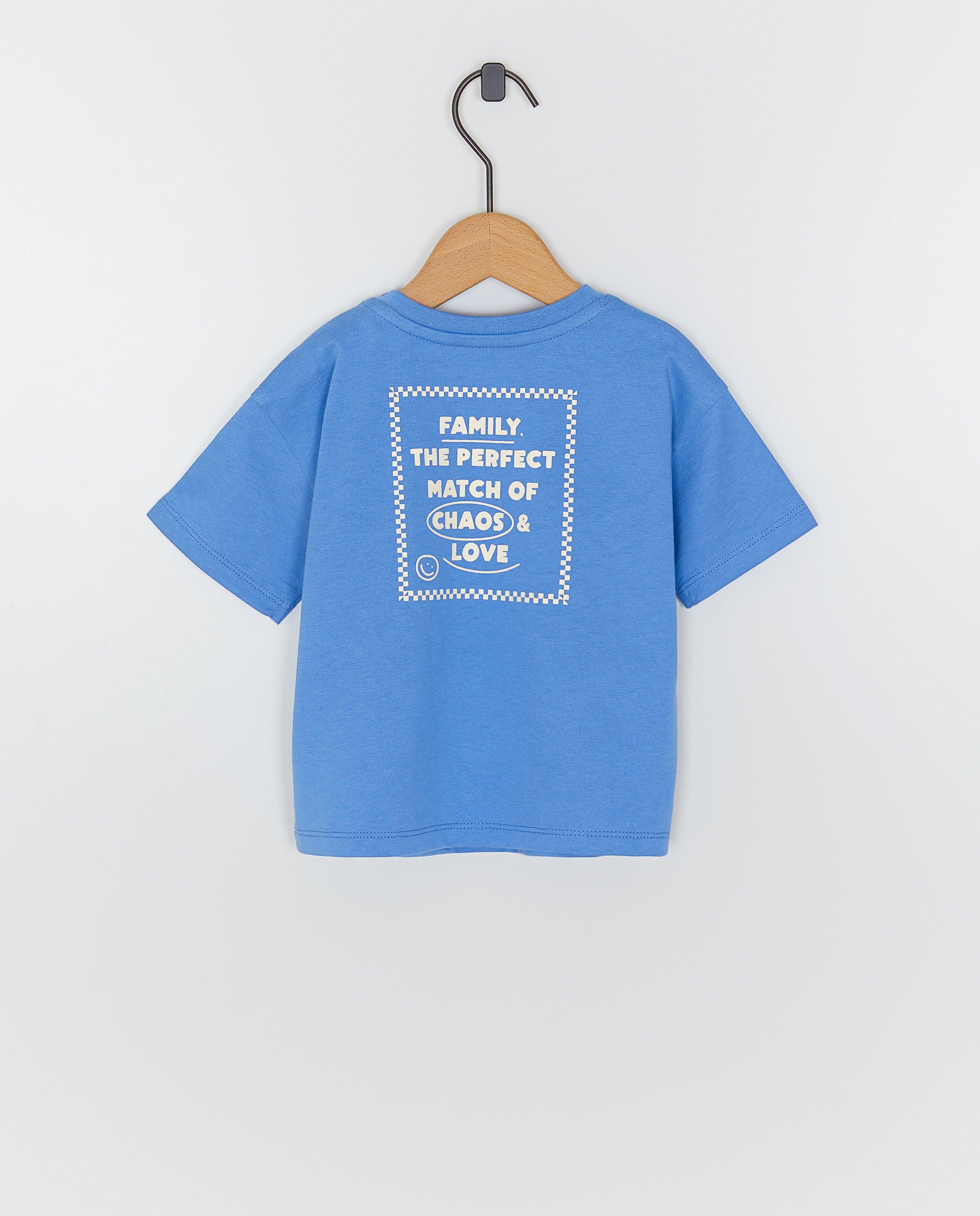 T-shirt met backprint, loose fit, unisex, 62-92