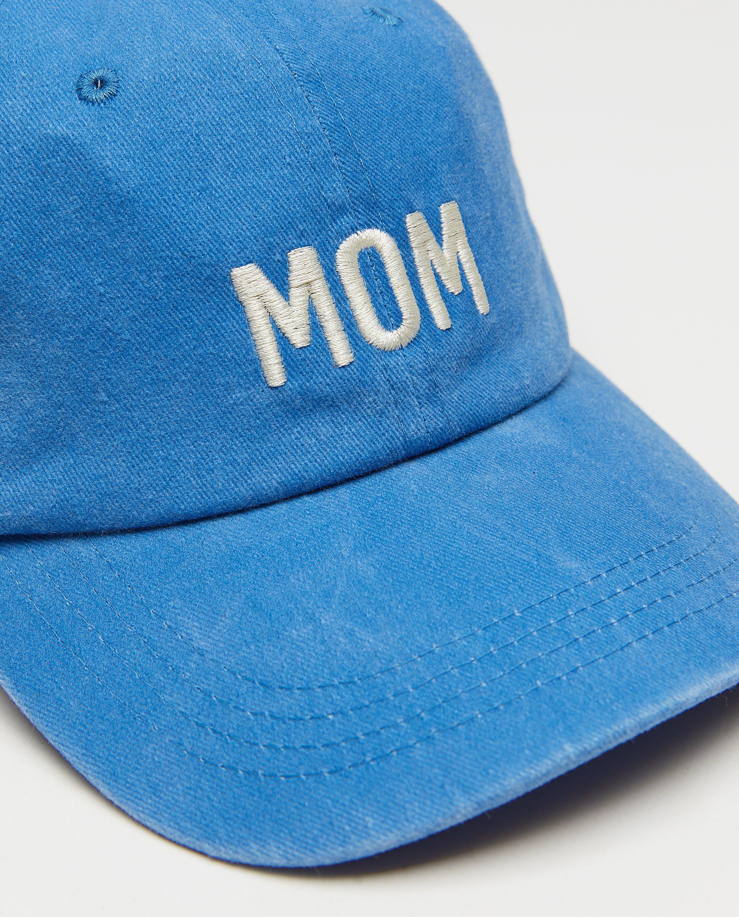 Breigoed - Pet met geborduurd opschrift Mom