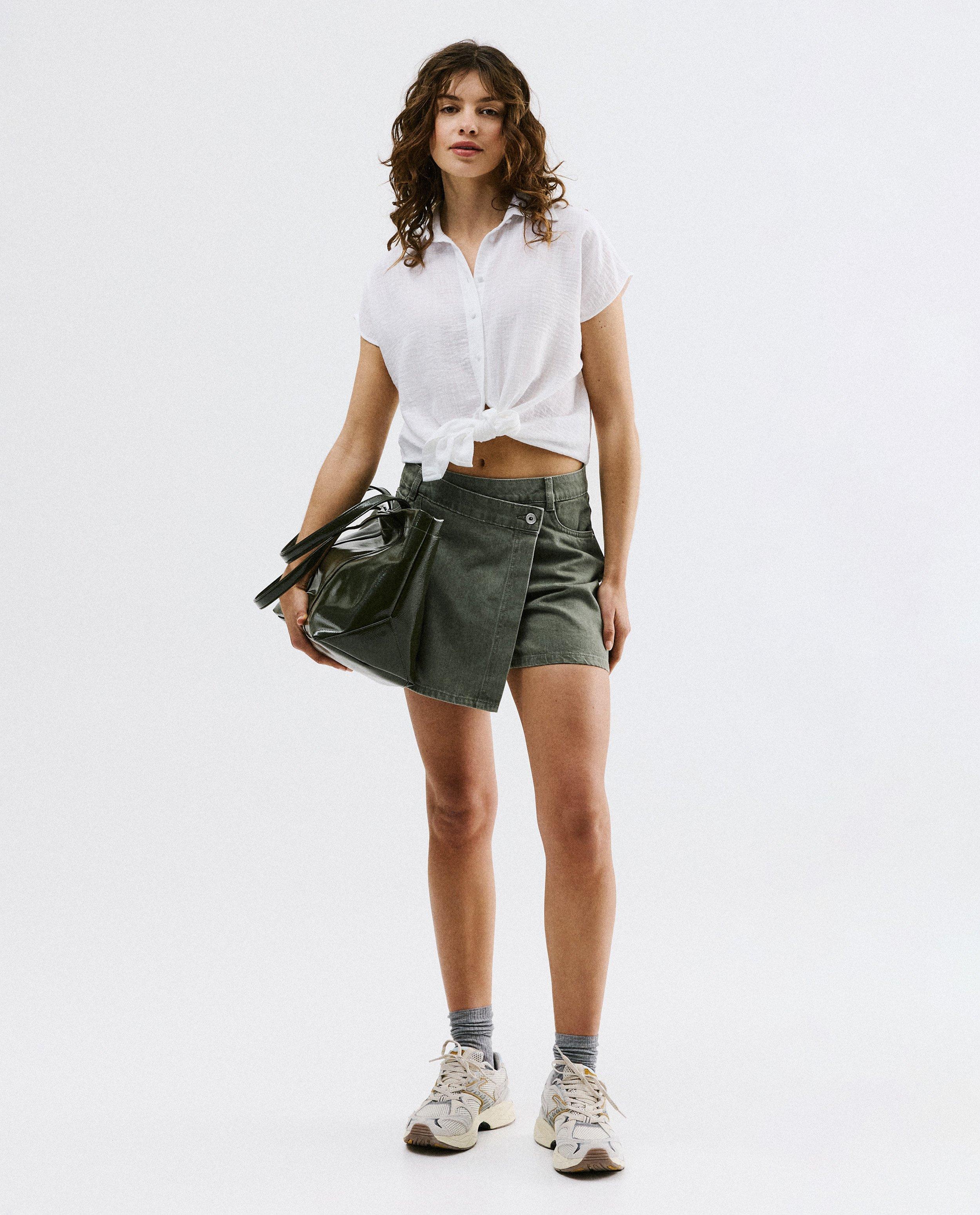 Skort vert en jeans - D&eacute;tails du produit - vert clair - image num&eacute;ro 1